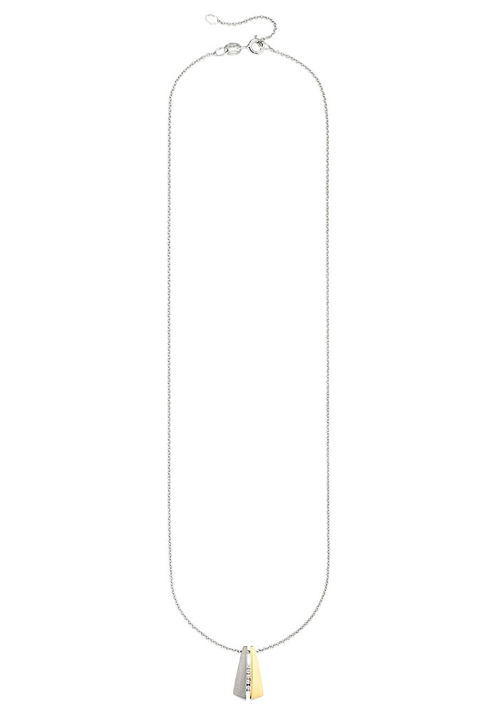 Bruno Banani Kette mit Anhänger »Schmuck Geschenk Silber 925 Halsschmuck Halskette Ankerkette«, mit Zirkonia (synth.)