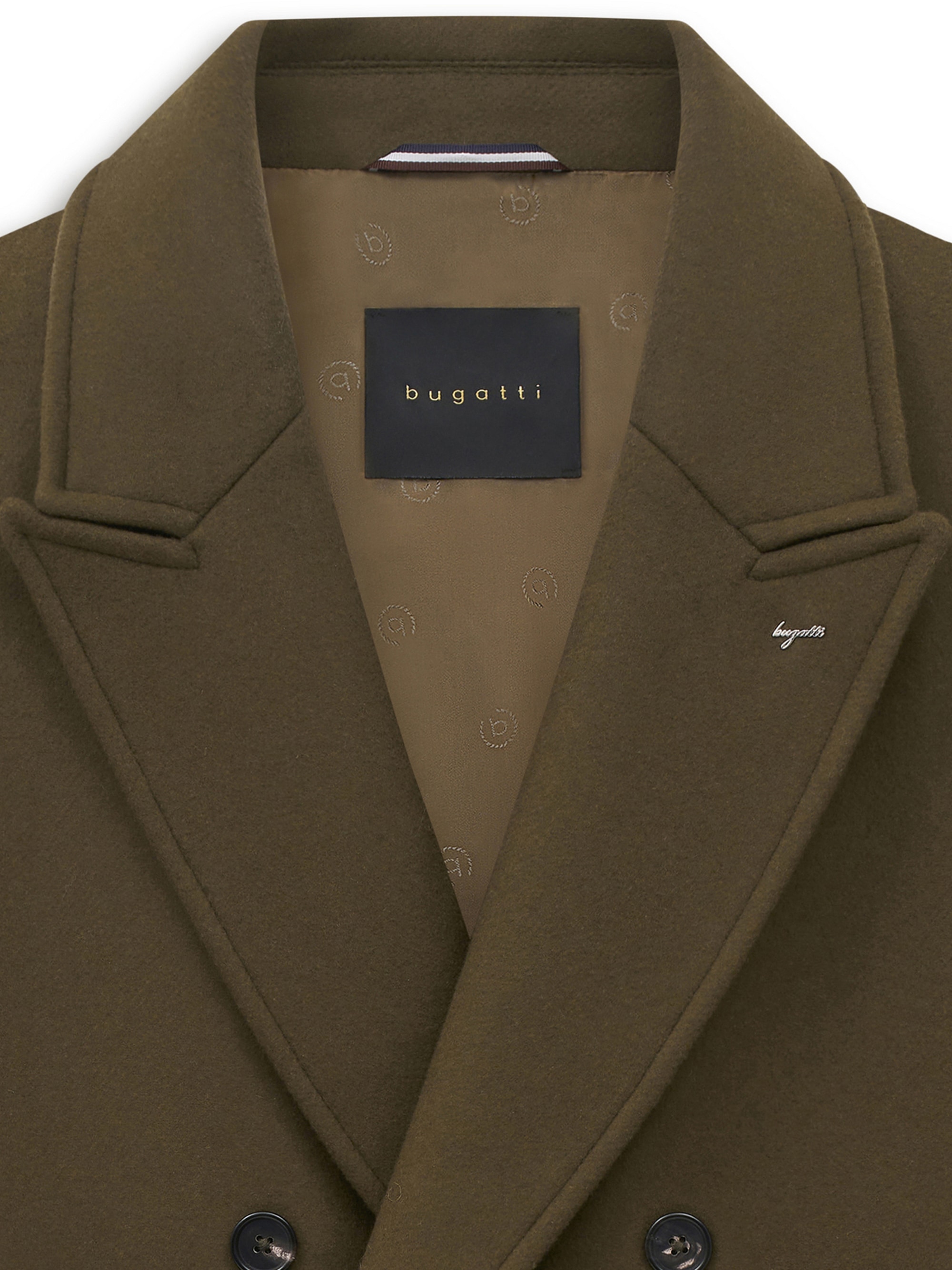 bugatti Kurzmantel »Modern Fit« Modern Fit Woll-Kaschmir Zweireihig