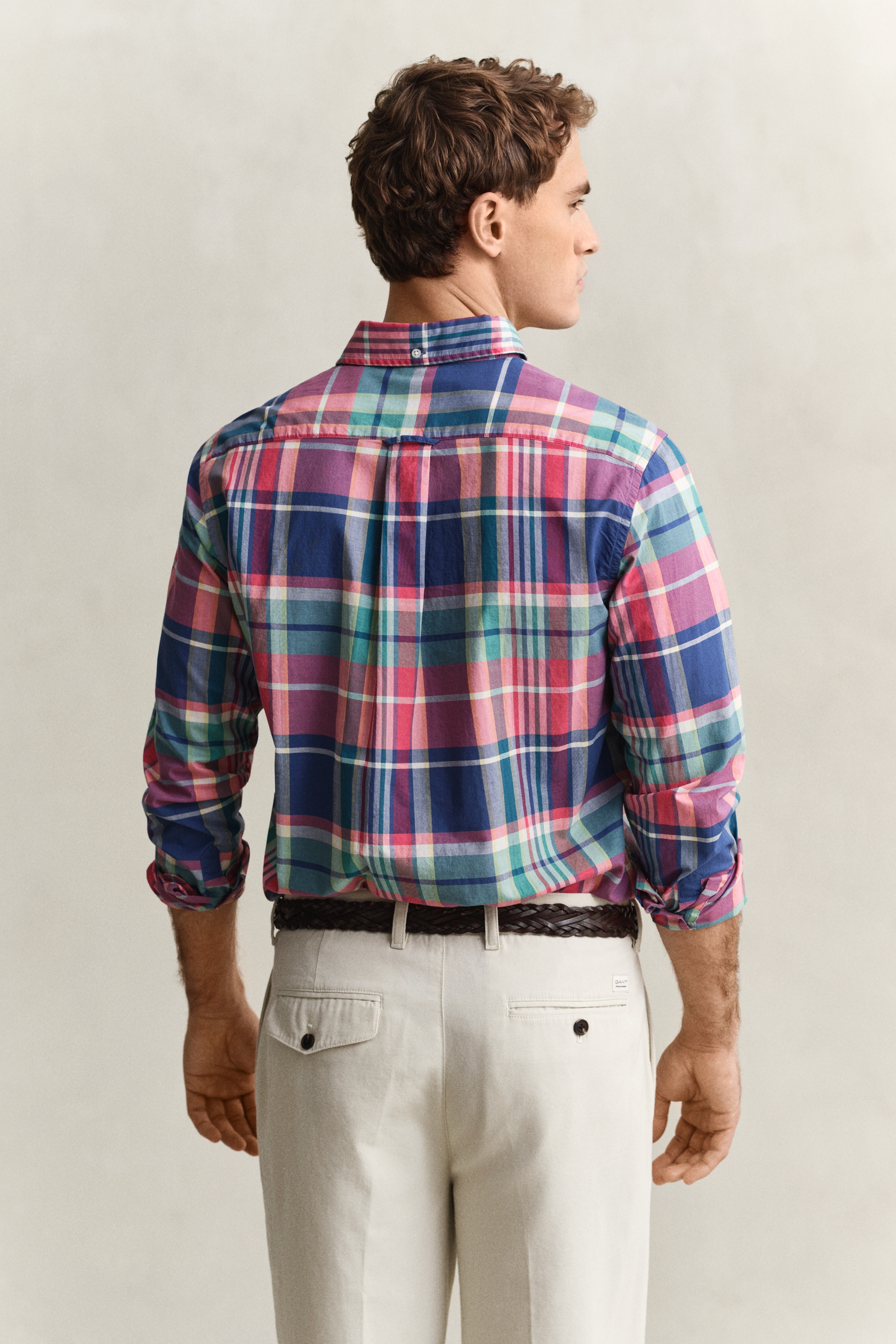 Gant Langarmhemd »REGULAR INDIAN MADRAS CHECK« Regular fit mit Button-Down-Kragen