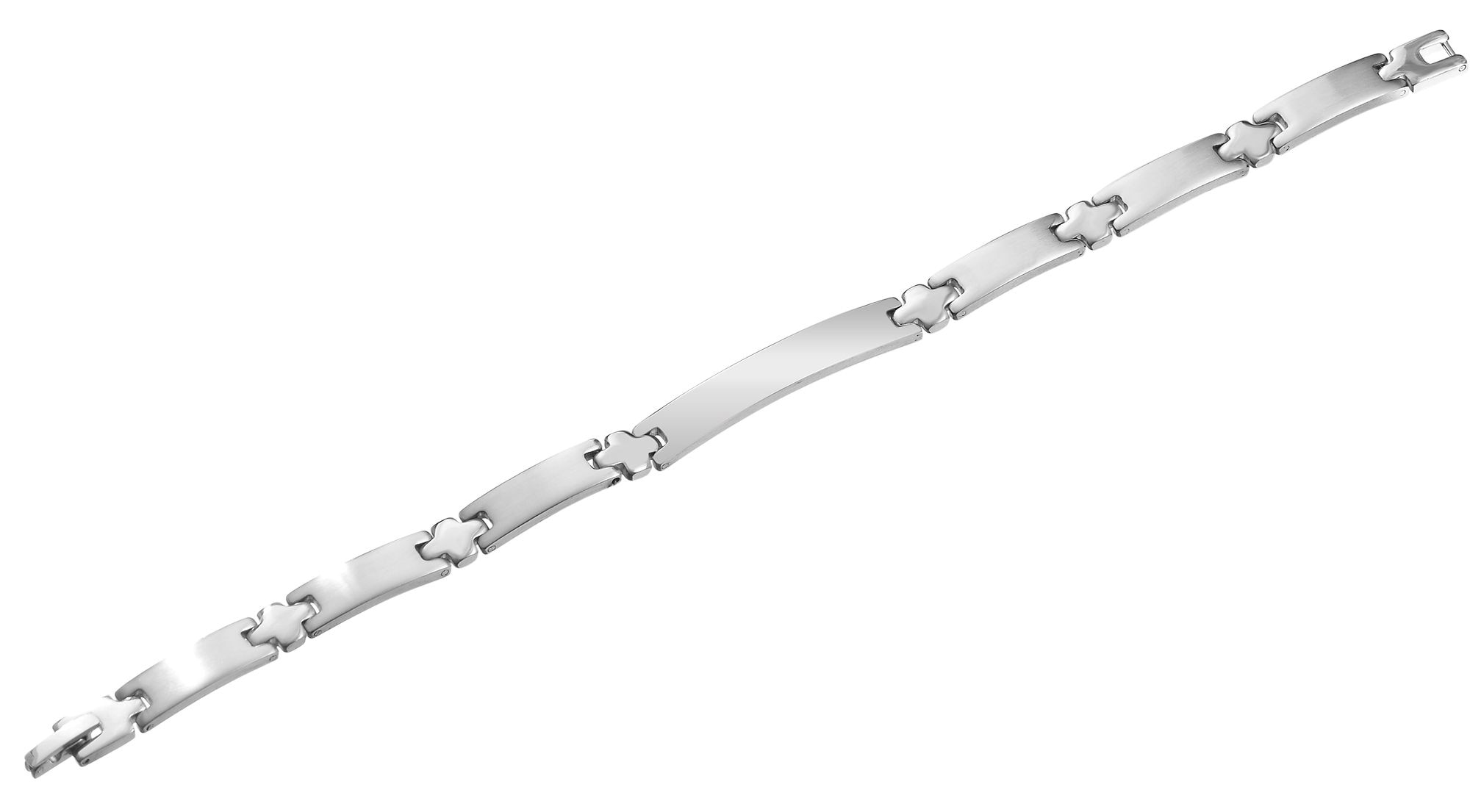 ADELIA ́S Damen Gliederarmband "Armband – Gliederarmband aus Edelstahl 21 cm", 21cm, Edelstahl, silber, Edelstahl, Armbänder, Ein kleines Geschenk mit