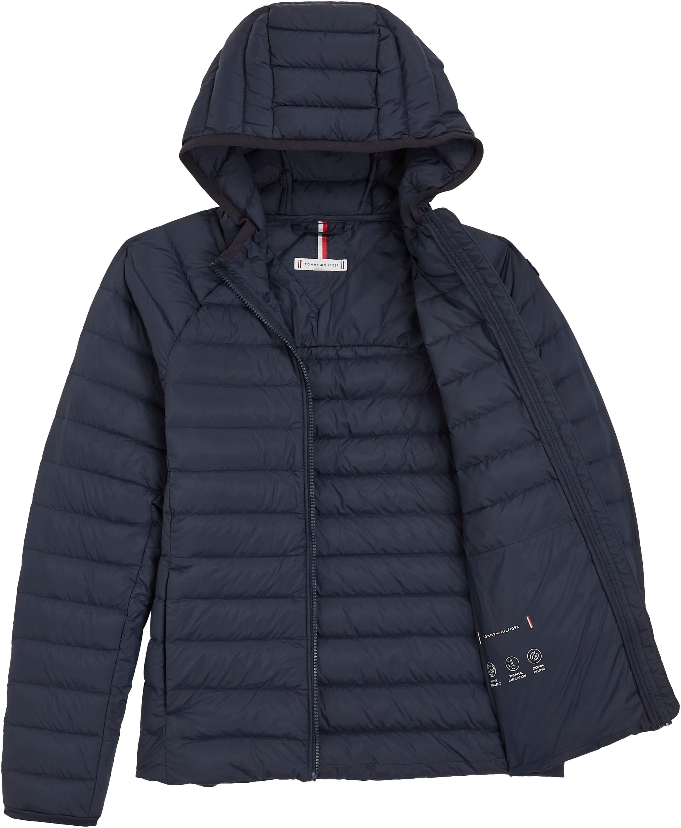 Tommy Hilfiger Steppjacke »SPORTY LW DOWN JACKET«, mit Kapuze, mit leichter Wattierung