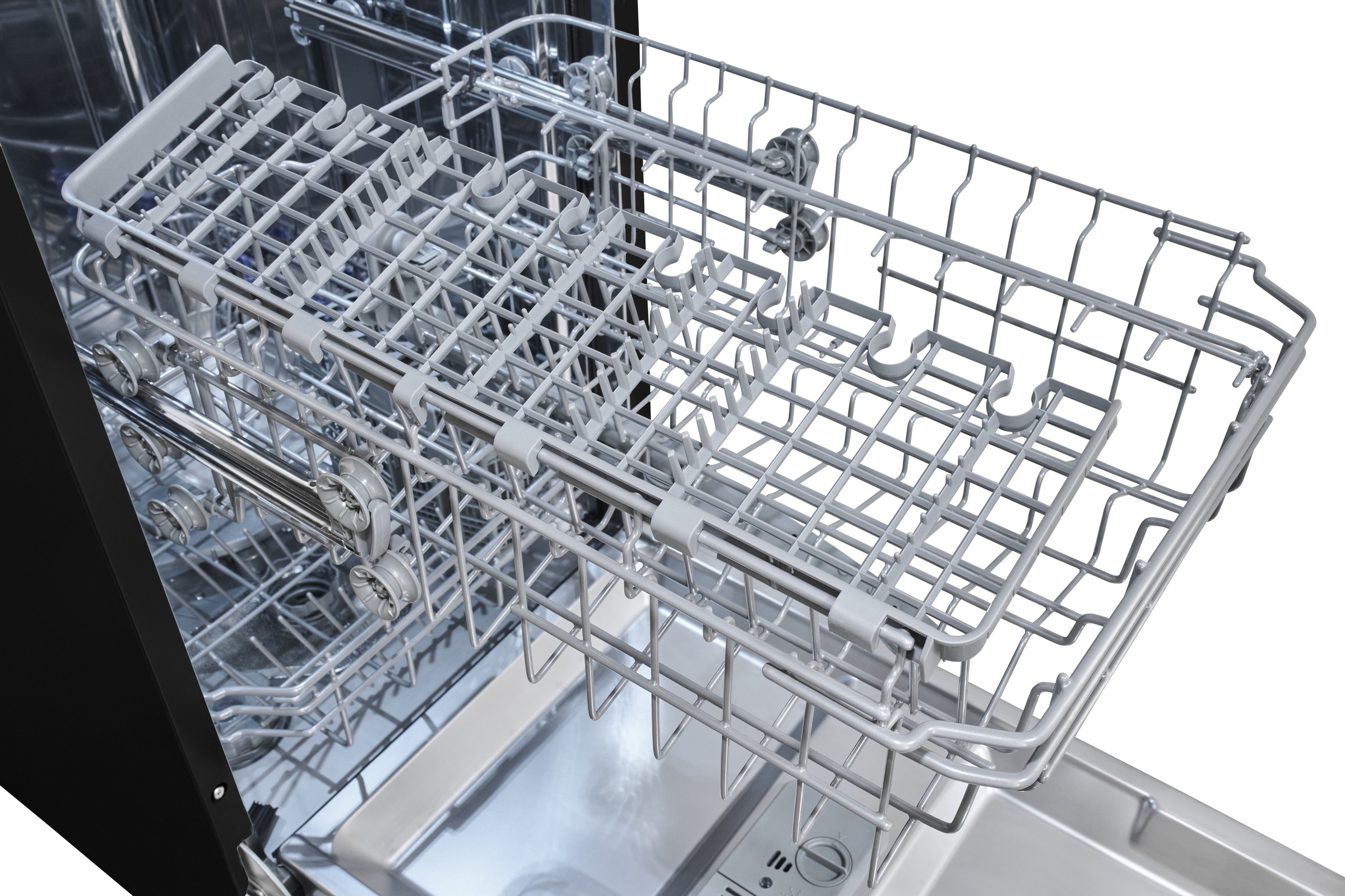 exquisit Standgeschirrspüler »GSP9310-031C schwarz« 8,3 l 10 tlg. Maßgedecke 10 Maßgedecke, LED, Besteckkorb, AquaStop & Auto Door Open