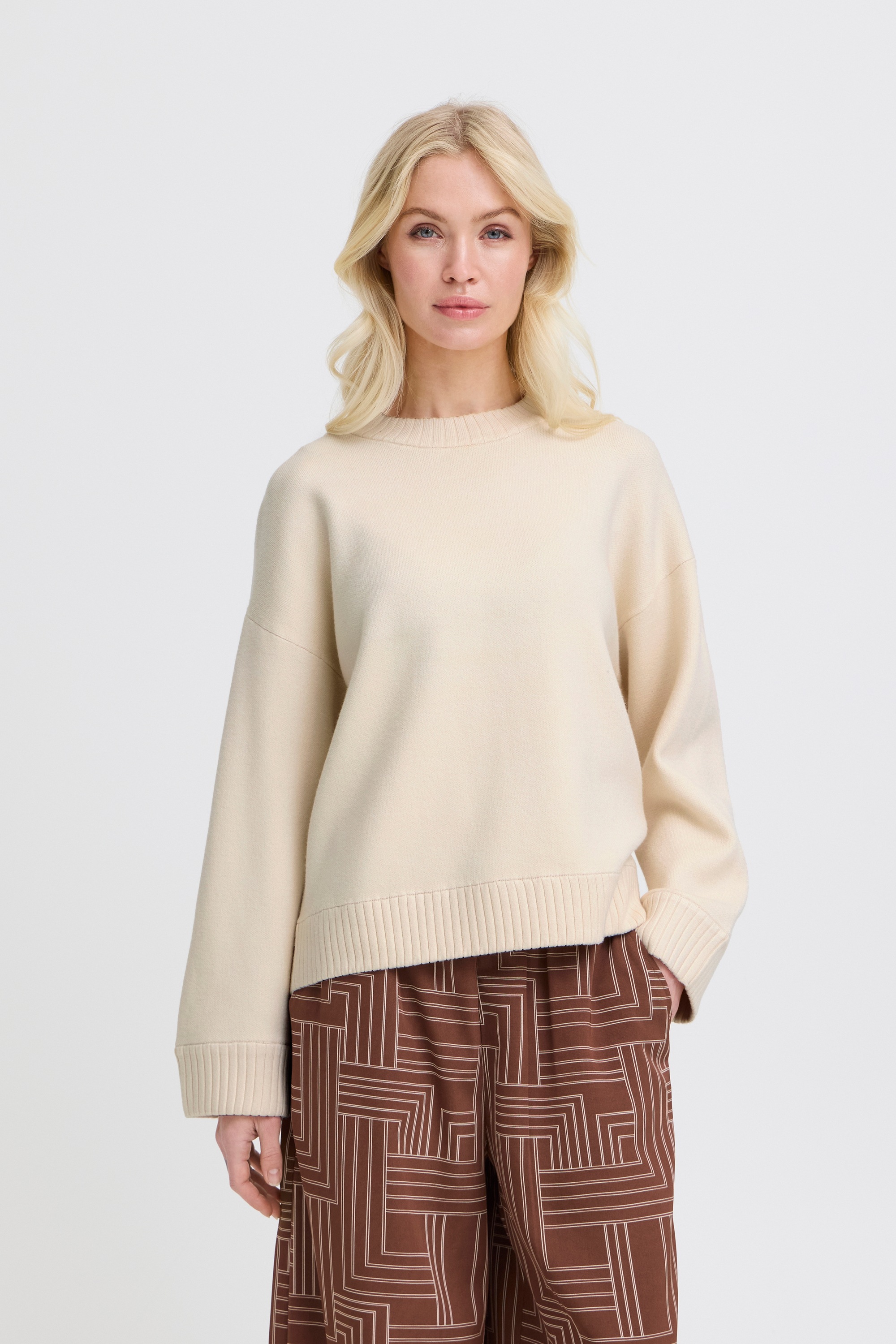 b.young Strickpullover »Damen Langarm BYOTARI«