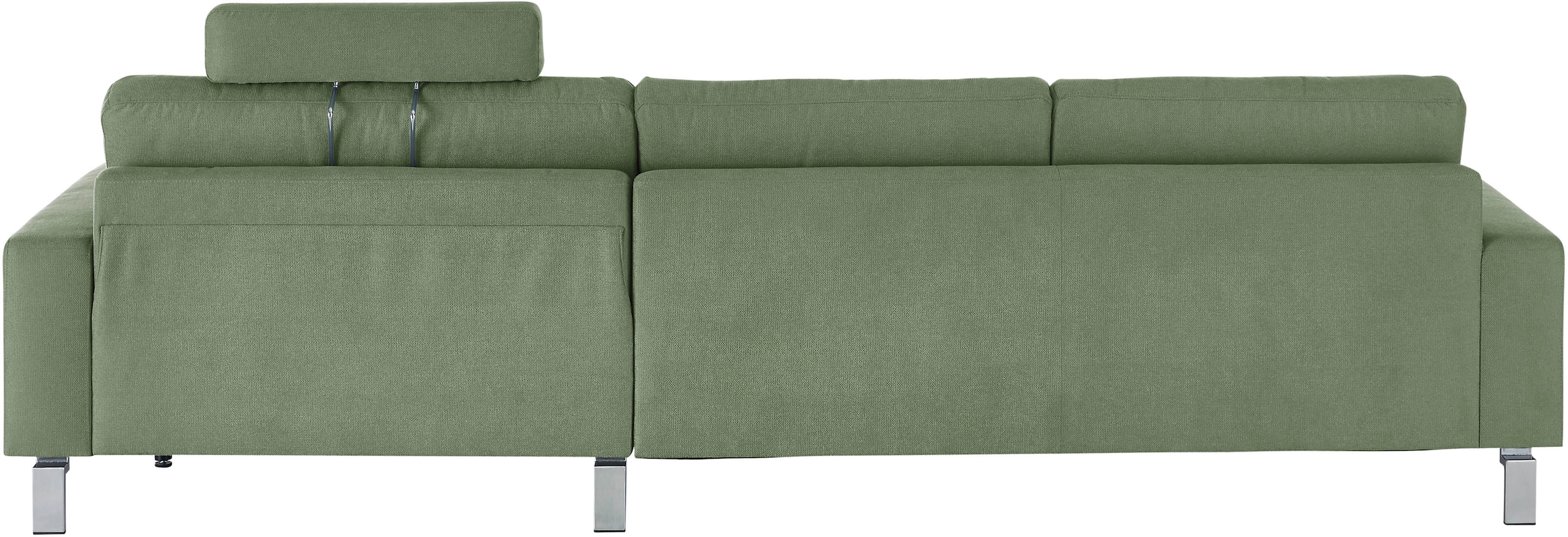 3C Candy Ecksofa »Lecce, wahlweise PUR-Schaumstoff oder Tonnentaschenfederkern«, Bett im 2,5-Sitzer, teilmotorische Schlaffunktion im Longchair, L-Form