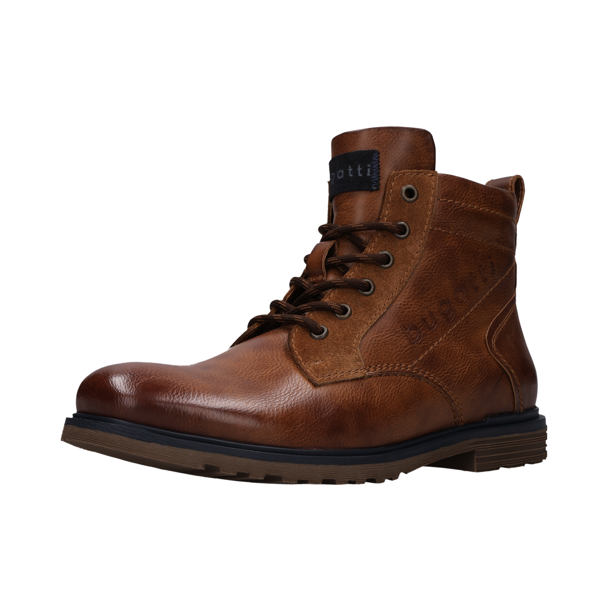 bugatti Schnürboots  Schnürstiefelette, Winterboots mit Reißverschluss