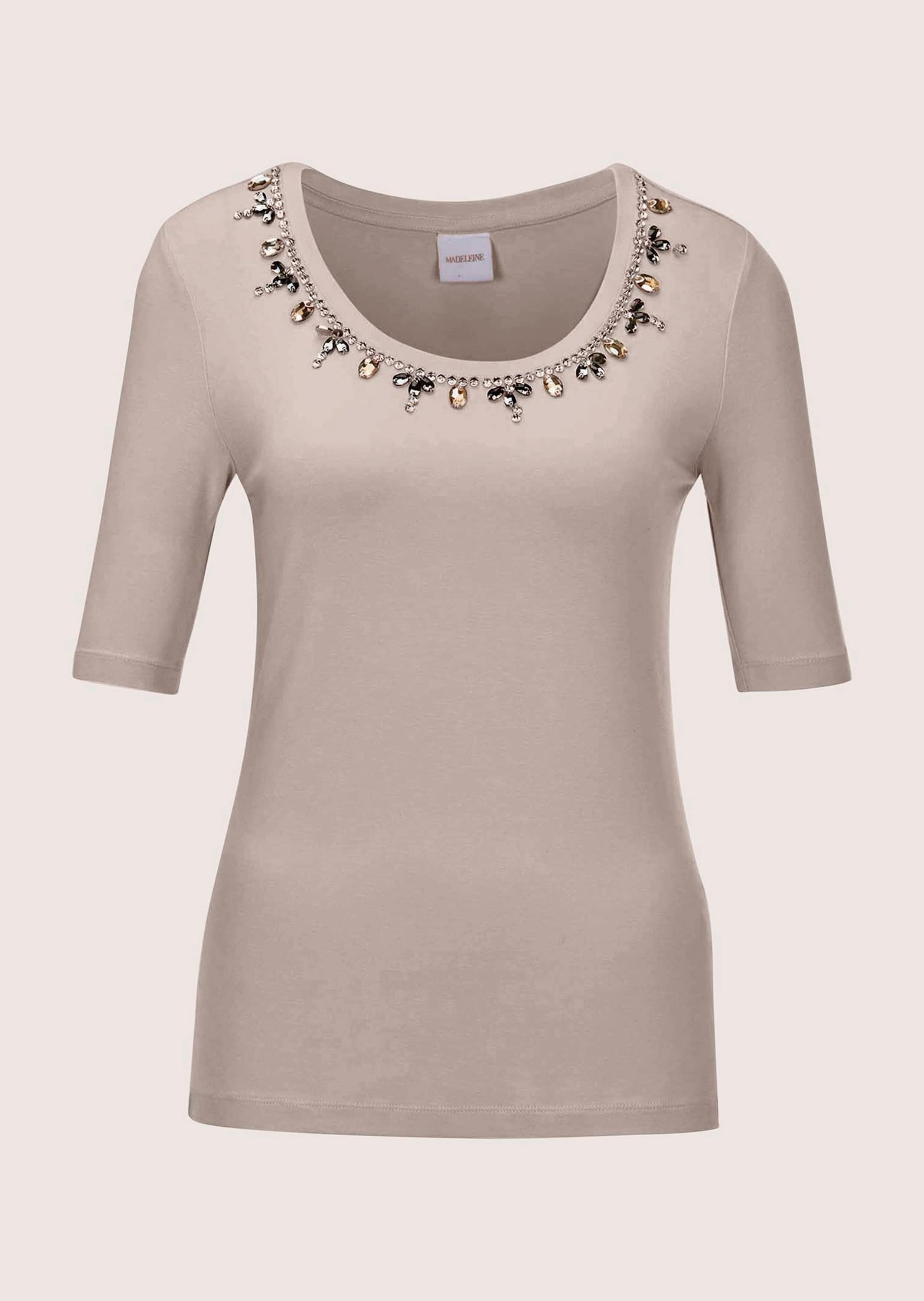 MADELEINE Kurzarmshirt "Shirt Elegantes Oberteil mit Schmucksteinen" günstig online kaufen