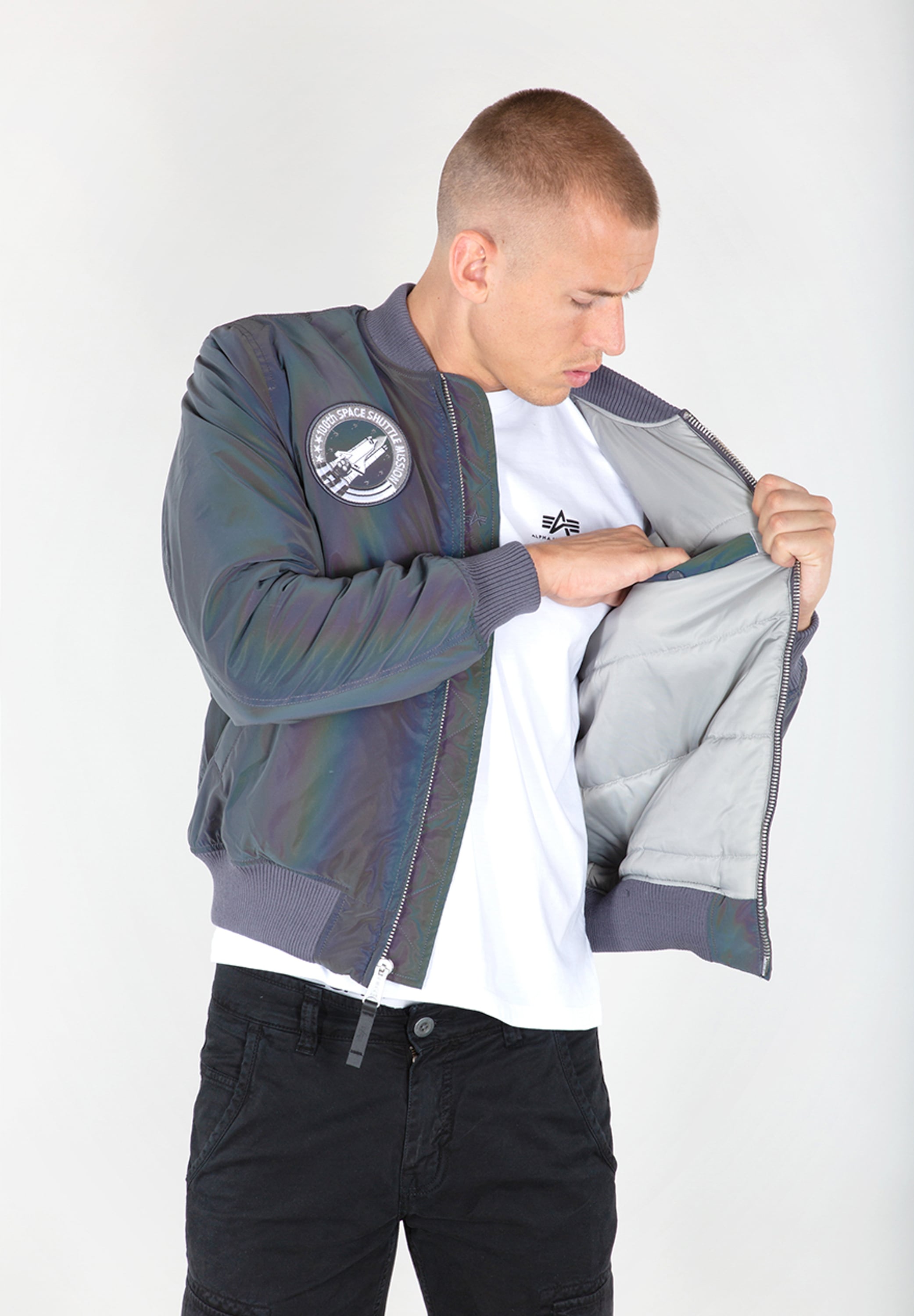 Alpha Industries Bomberjacke »ALPHA INDUSTRIES Men - Bomber Jackets MA-1 NASA Rainbow Ref.«