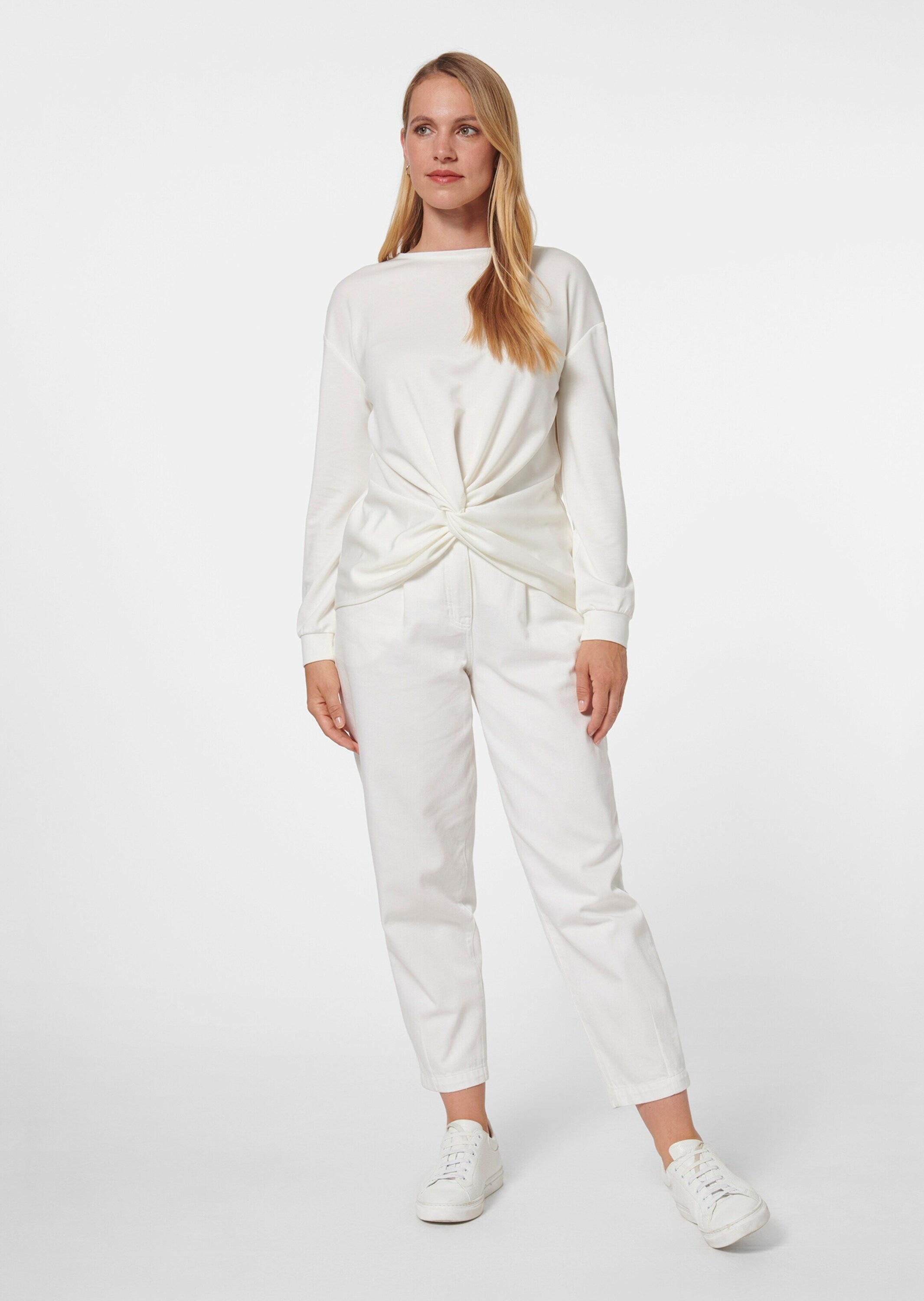 MADELEINE Langarmshirt »Sweatshirt Sweatshirt mit Knoten-Drapierung«