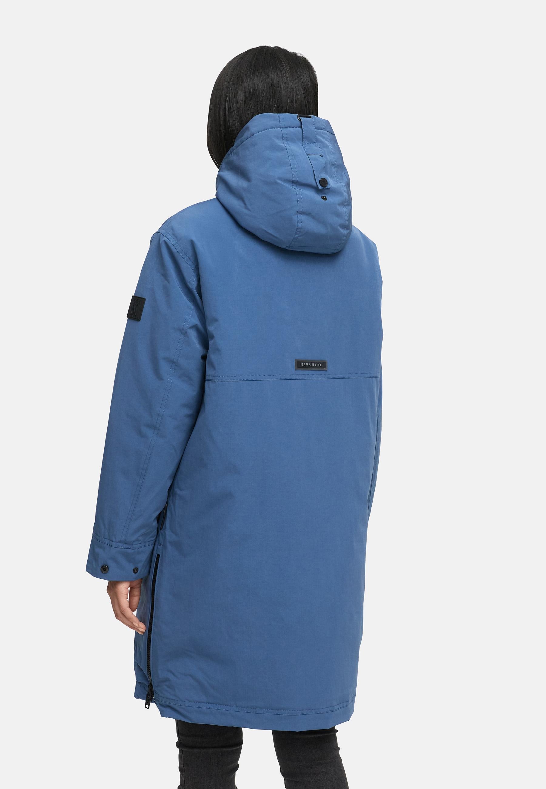 Navahoo Wintermantel »Hageltanz 14«, Warmer Damen Kurzmantel mit Kapuze