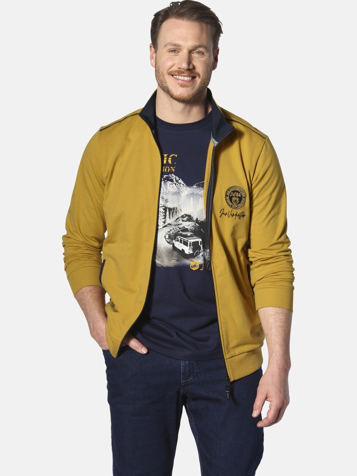 Jan Vanderstorm Sweatjacke »Sweatjacke ANDTARSEN«