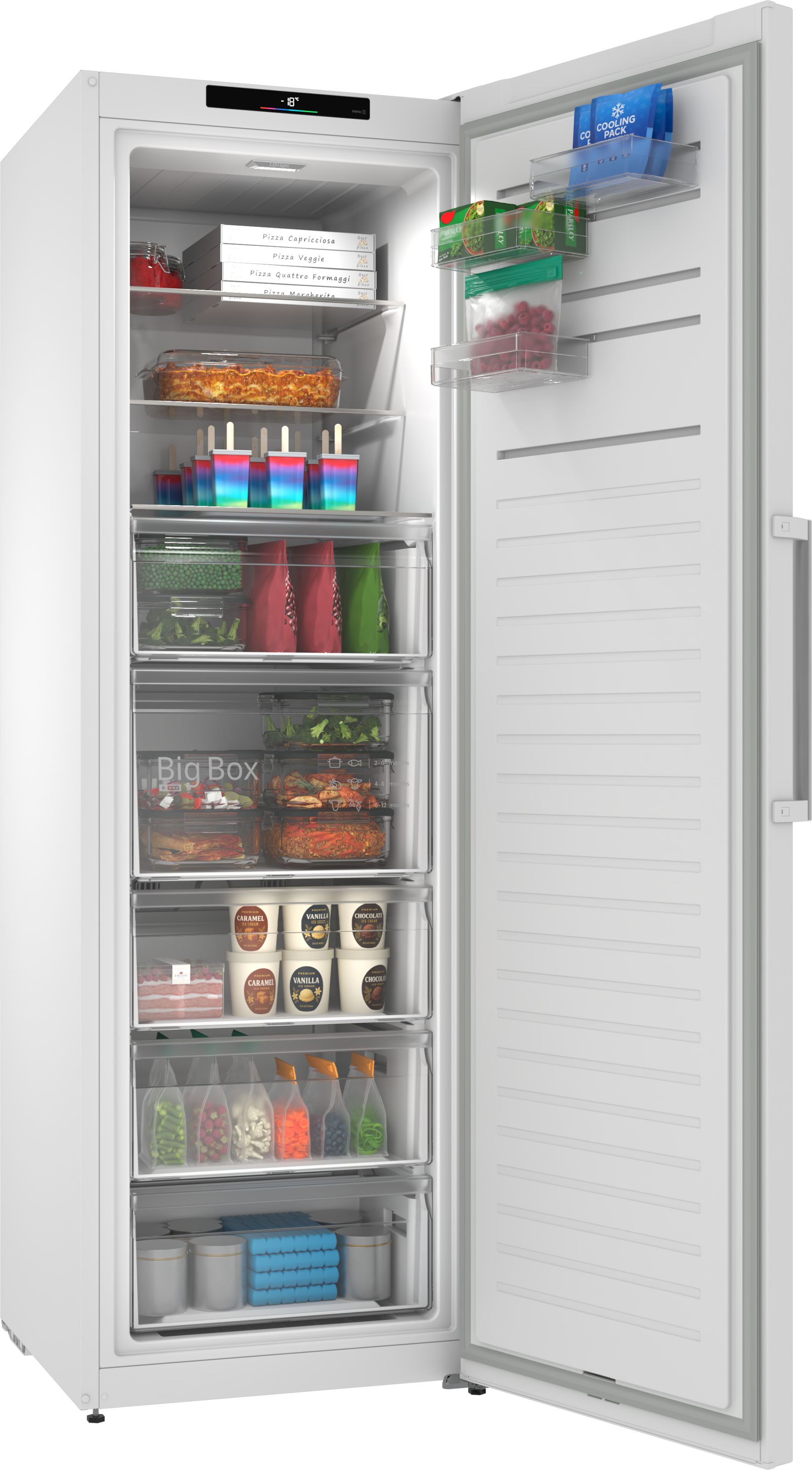 BOSCH Gefrierschrank NoFrost Serie 4 »GSN36VWCG« 186,2 cm hoch 59,5 cm breit Großzügiges XXL-Volumen & bequemes Total No Frost gegen Vereisung
