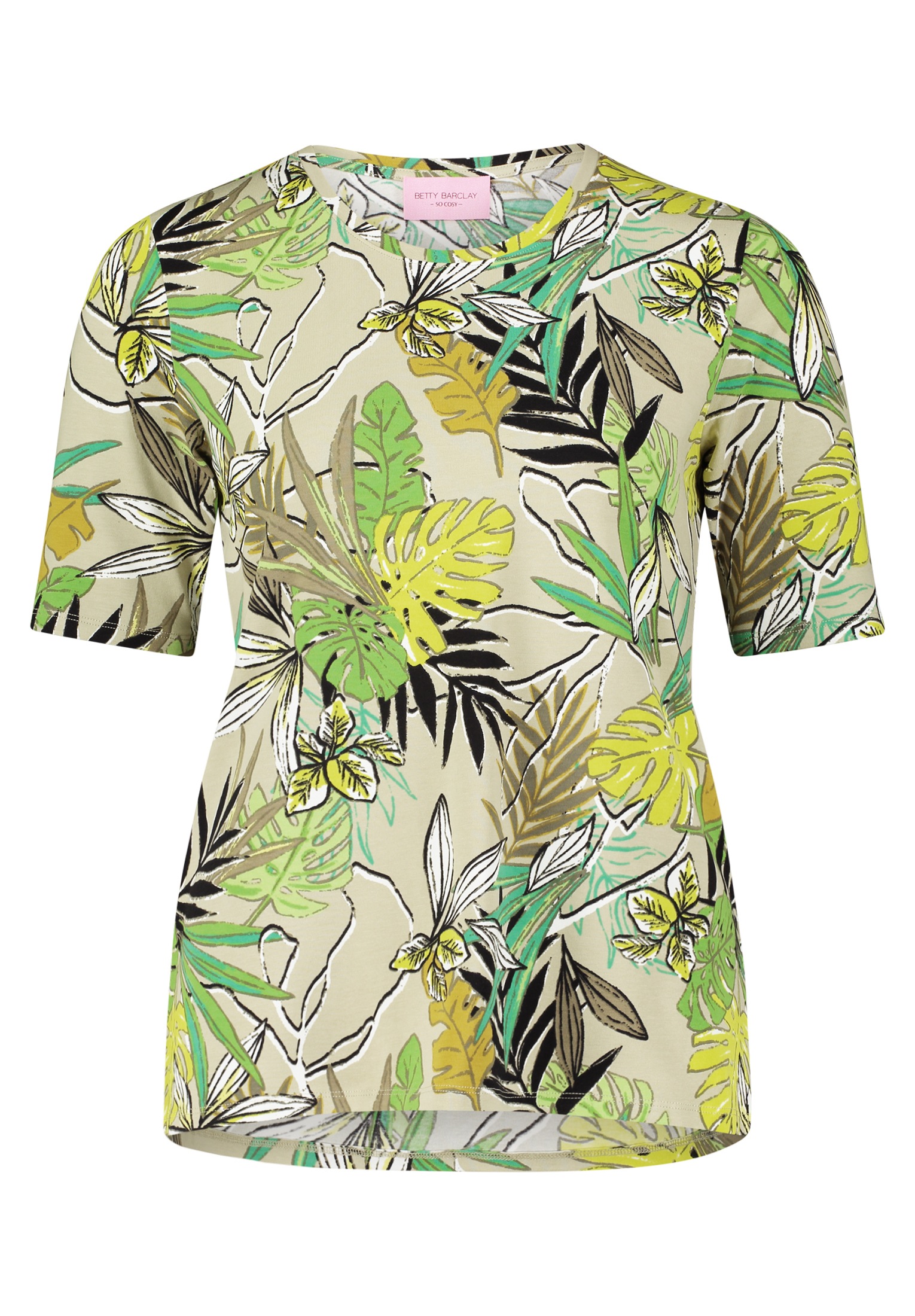 Betty Barclay Kurzarmshirt "Betty Barclay Damen Basic Shirt mit Blumenprint günstig online kaufen