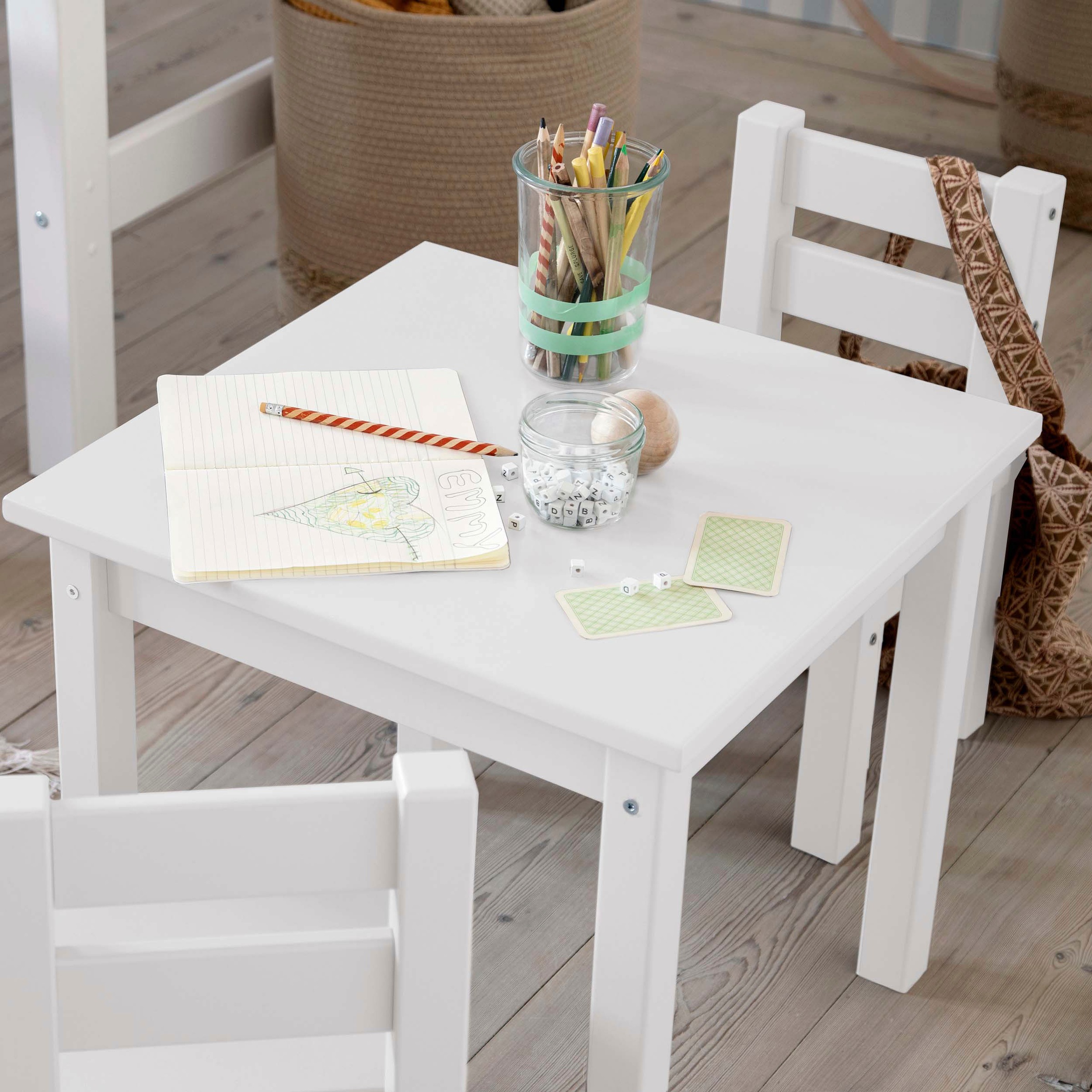 Hoppekids Kindersitzgruppe "MADS Kindersitzgruppe" Set, 1 Tisch, 1 Stuhl, 2 günstig online kaufen
