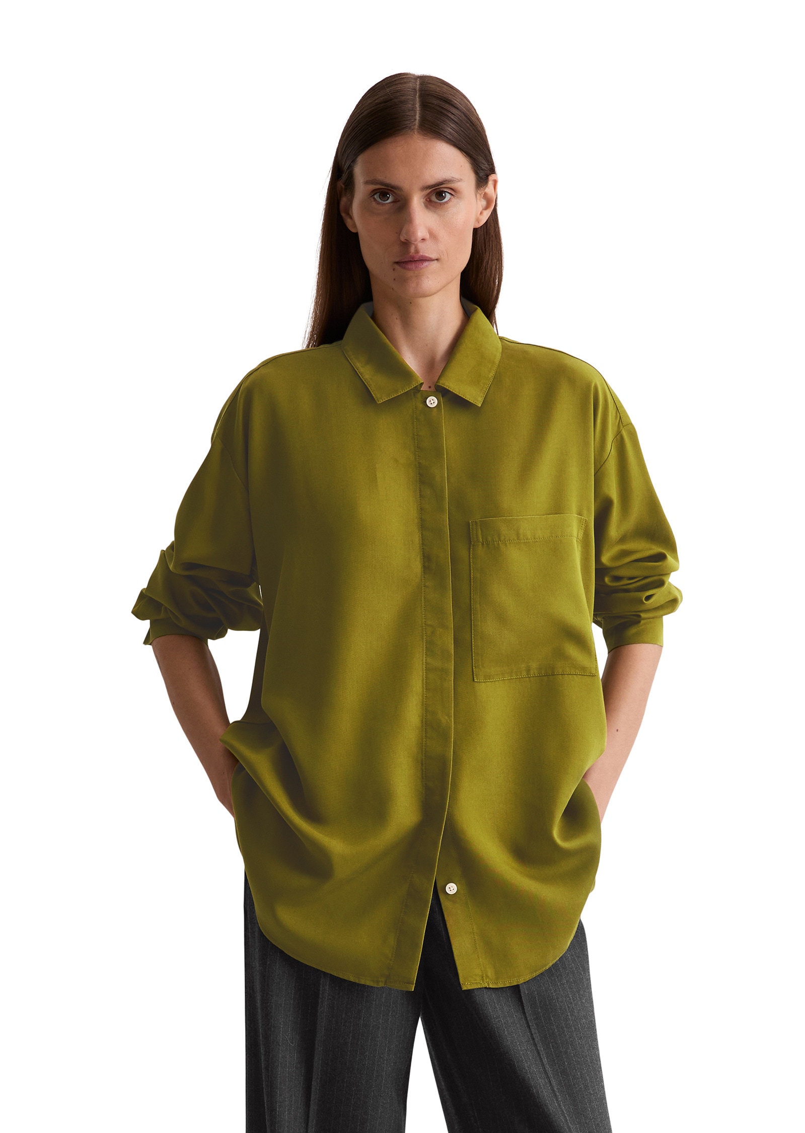 Marc OPolo Langarmbluse "aus TENCEL™ Lyocell" günstig online kaufen