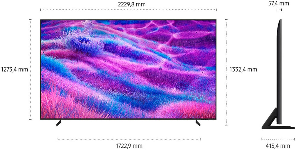 Samsung QLED-Fernseher »GQ100QN80FU« 252 cm/100 ″ Smart-TV