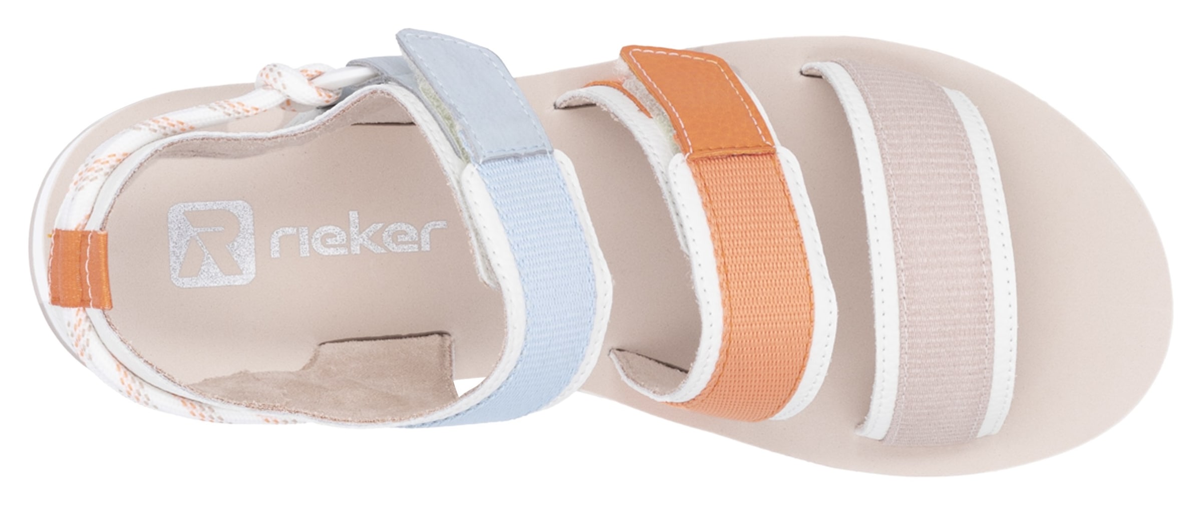 RIEKER Sport Plateausandale »Adelaide«, Sommerschuh, Outdoorsandale, Sandalette mit Klettverschlüsse
