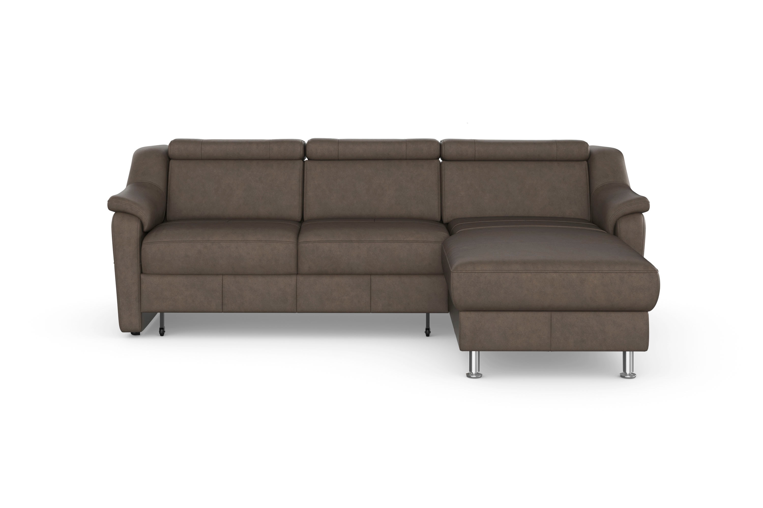 sit&more Ecksofa "Freetown L-Form" inklusive Kopfteilverstellung und komfortablem Federkern