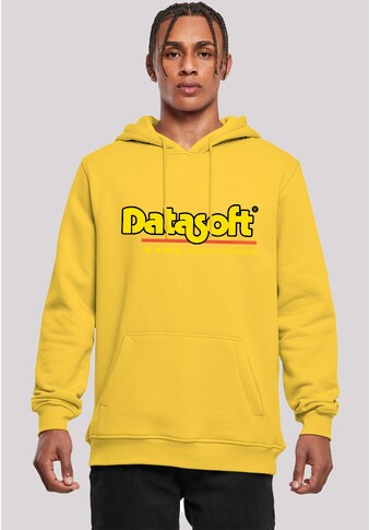 Kapuzenpullover »DATASOFT Logo gelb Retro Videospiel Gaming SEVENSQUARED«