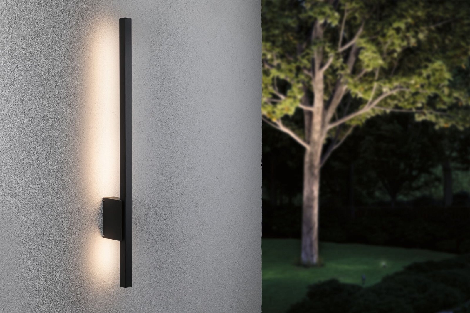 Paulmann LED Außen-Wandleuchte »Stan IP44 800mm 3000K 11,5W 300lm 230V Anthrazit Aluminium«, 1 flammig, seewasserresistent