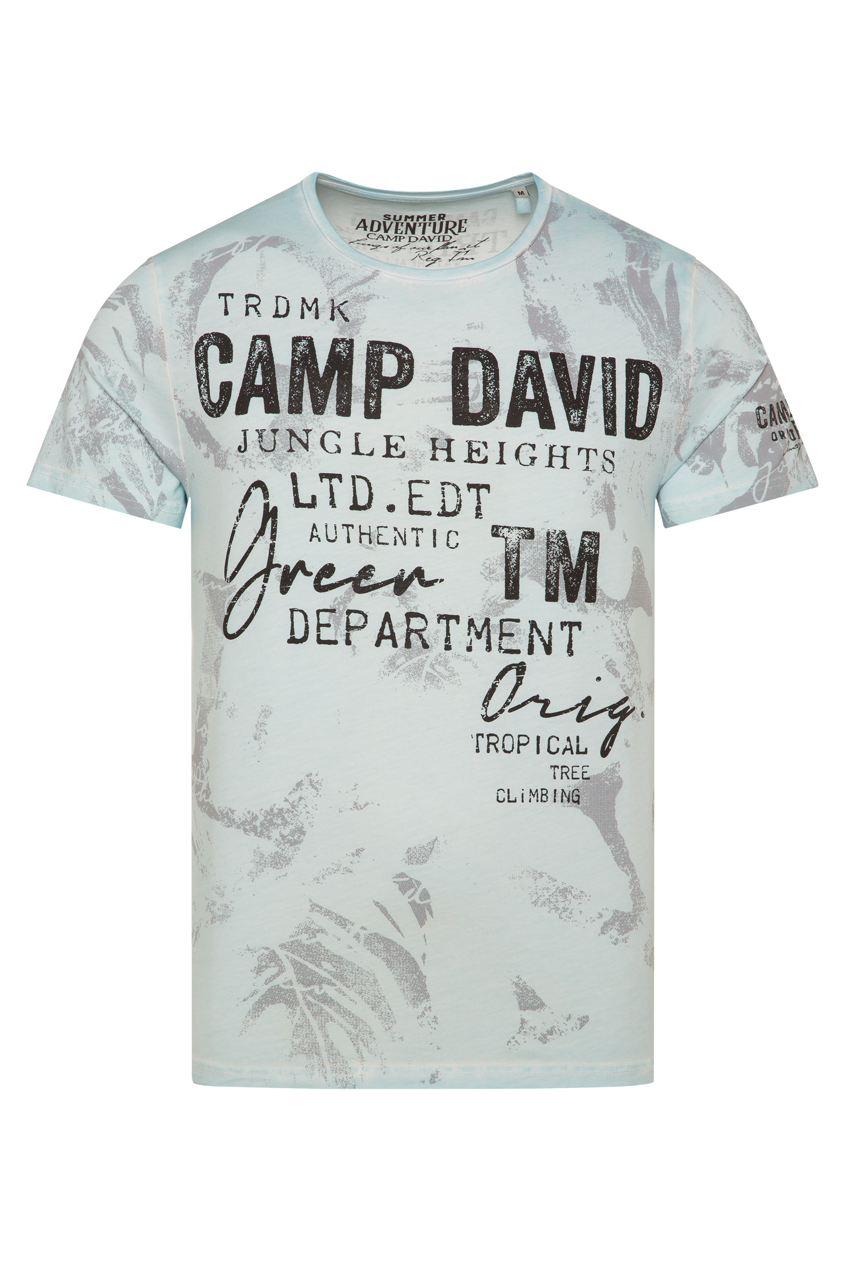 CAMP DAVID Rundhalsshirt, mit All Over-Print