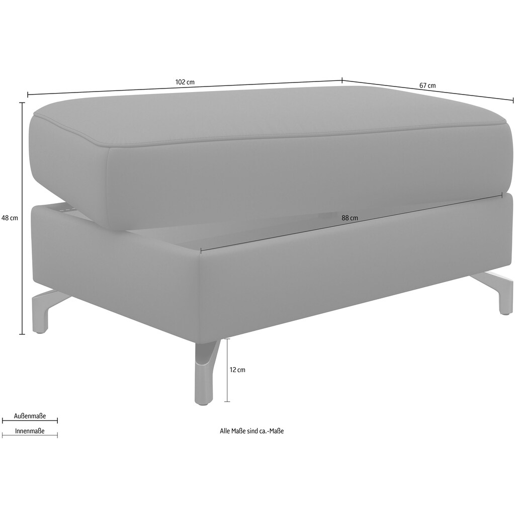 sit&more Stauraumhocker »Scarlett«, mit Stauraum