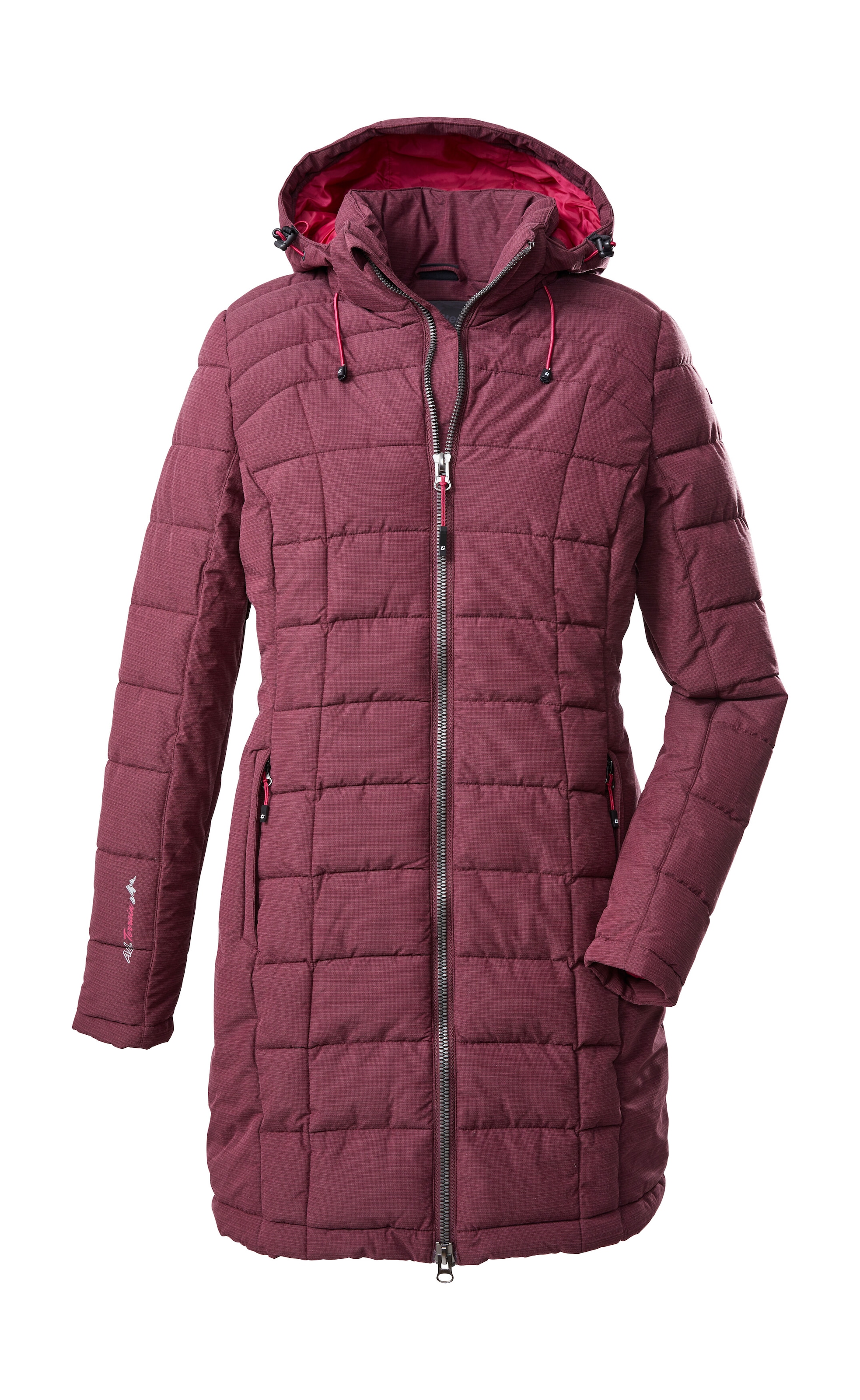 Killtec Steppmantel »Skane WMN Quilted PRK«, Moderner Parka von killtec: warm, wasser- und winddicht, atmungsaktiv