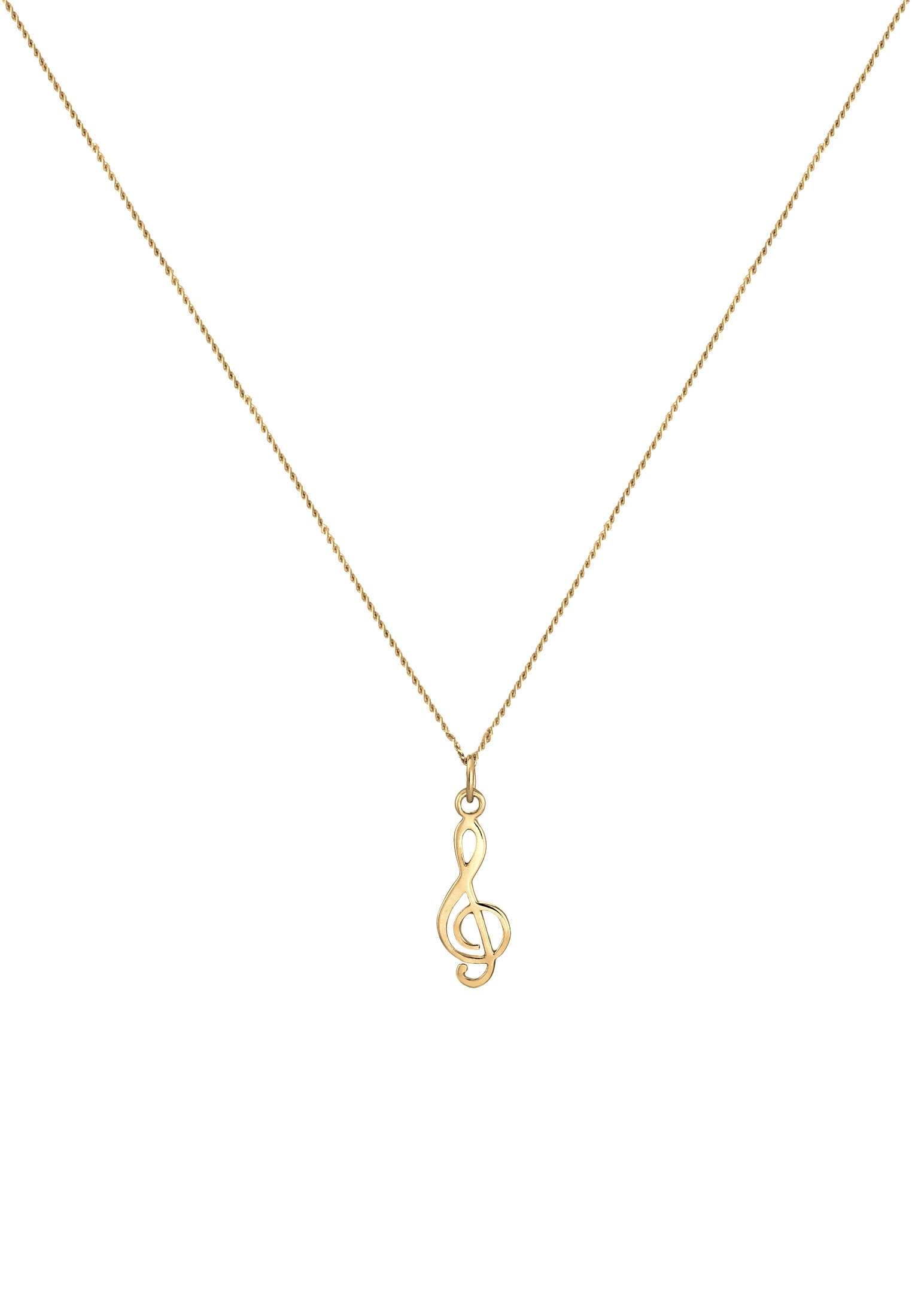 Elli Kette mit Anhänger »Notenschlüssel Musik Symbol 925 Silber«