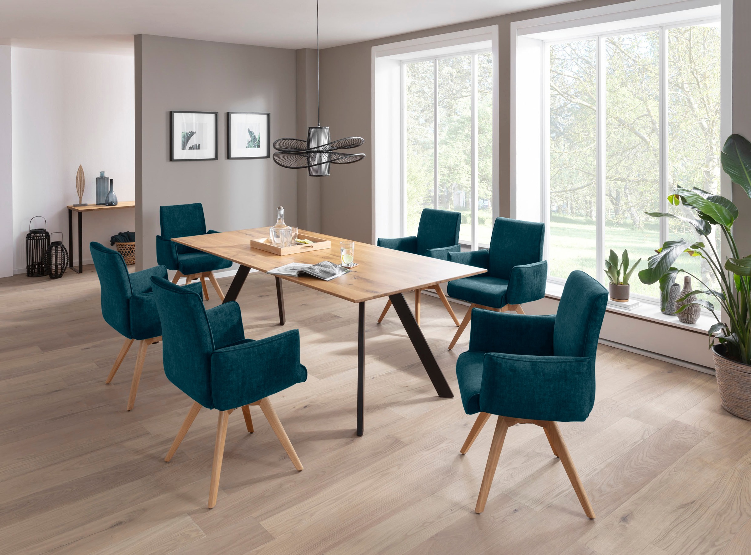 K+W Komfort & Wohnen Drehstuhl () Armlehnenstuhll mit 360 Drehfunktion mass günstig online kaufen