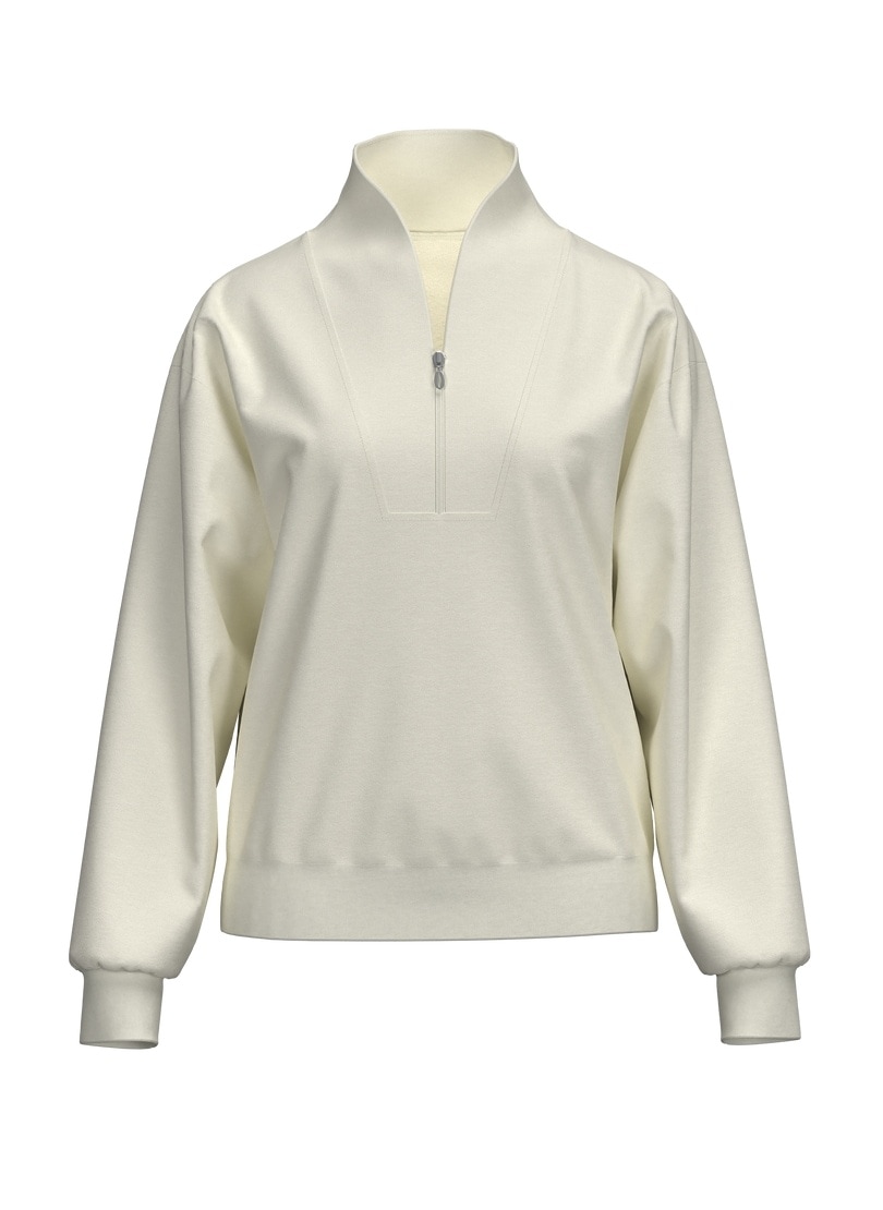 Trigema Sweatshirt »TRIGEMA Sweatshirt mit modischem Reißverschluss«
