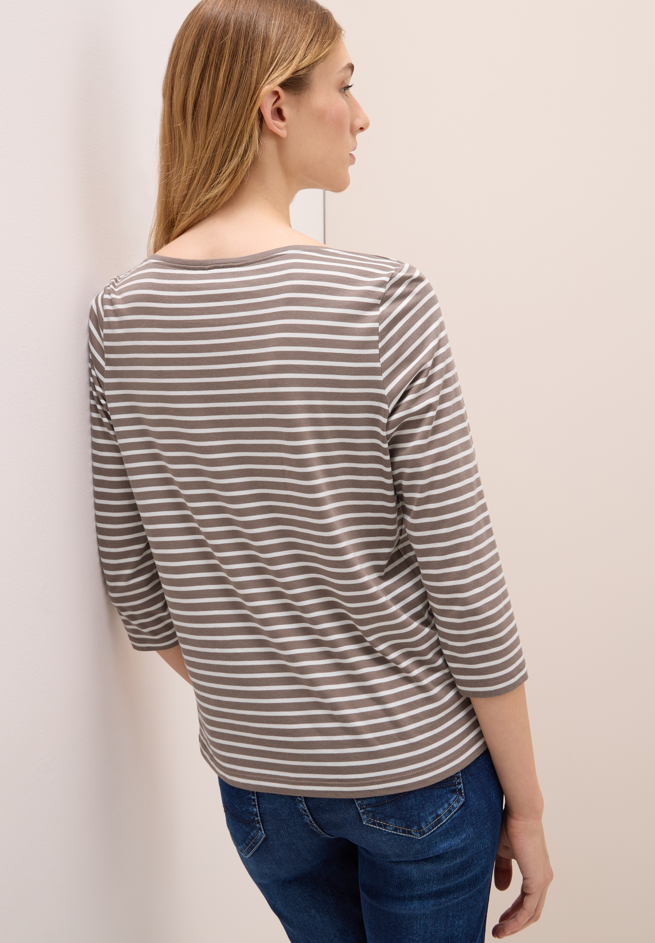 Cecil 3/4-Arm-Shirt, mit Streifen Muster