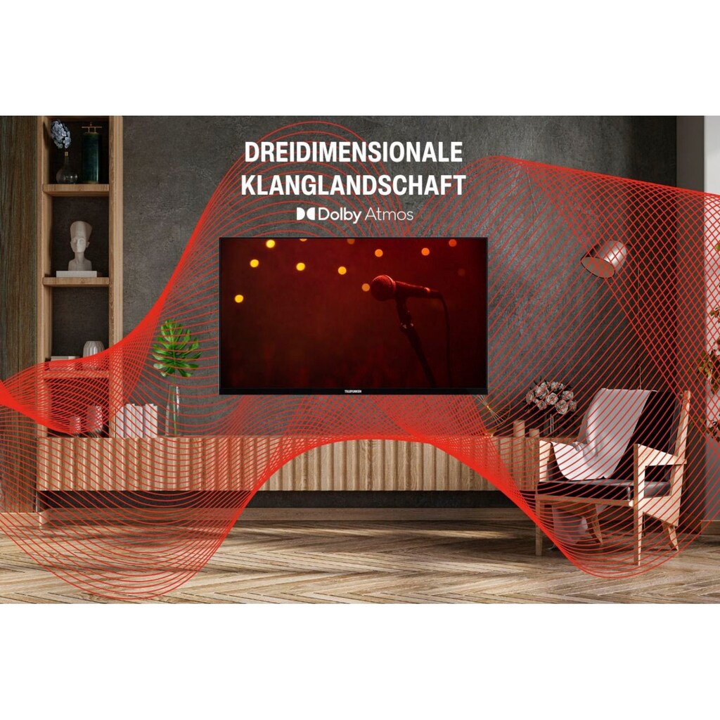 Telefunken QLED-Fernseher »D55Q660M2CW«, 139 cm/55 Zoll, 4K Ultra HD, Smart-TV