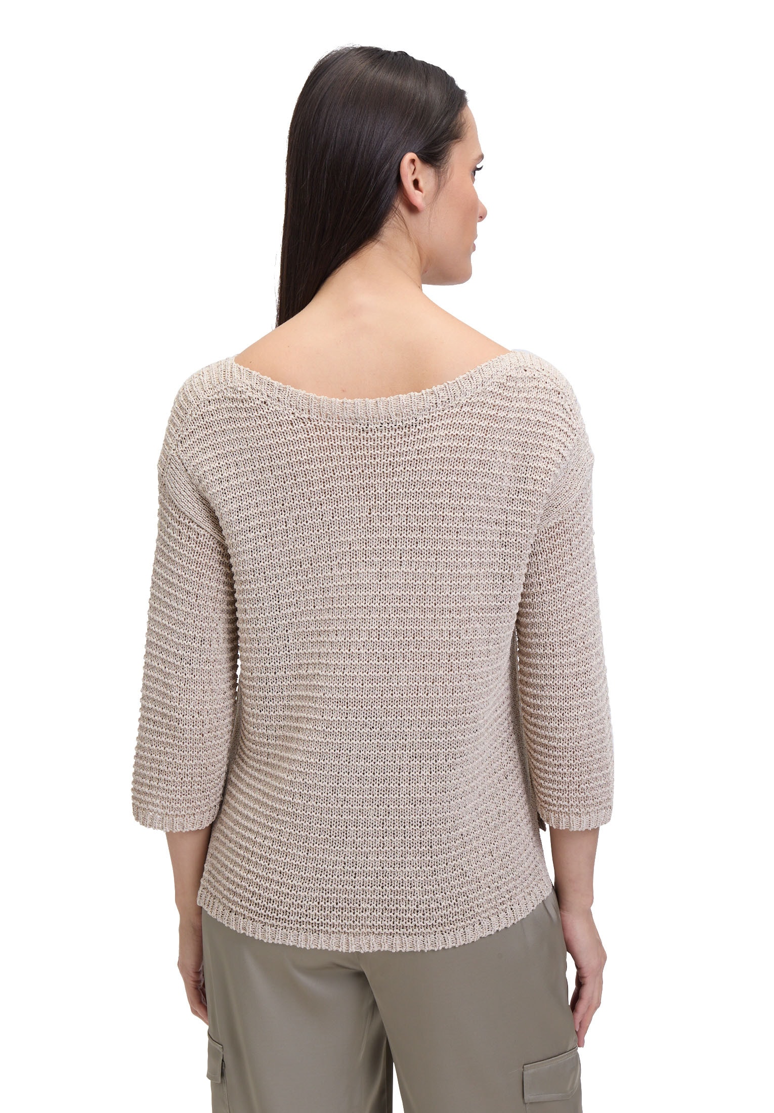 Betty Barclay Strickpullover »Betty Barclay Grobstrick-Pullover mit 3/4 Arm«, (1 tlg.), Glitzer