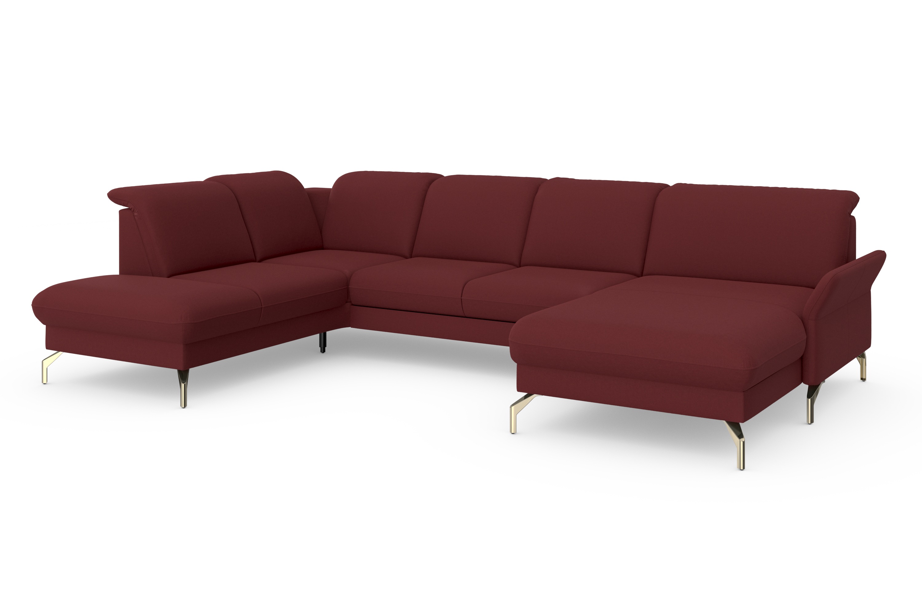 Thumbnail - sit&more Wohnlandschaft "Fashion U-Form" wahlweise mit Kopfteilverstellung, Vorziehsitz, motorisch, Nickelfüße