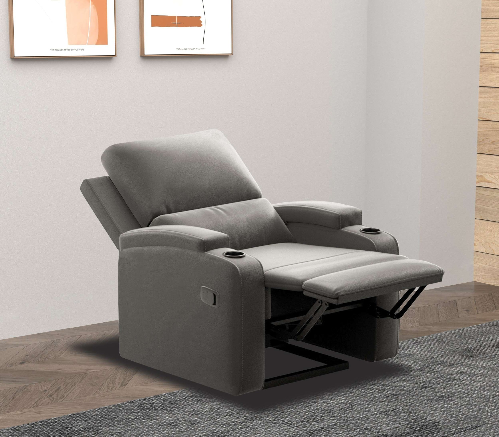 Home affaire Relaxsessel »Napori«, TV-Sessel, Kinosessel mit Relaxfunktion in 2 Sitzen, Getränkehalter