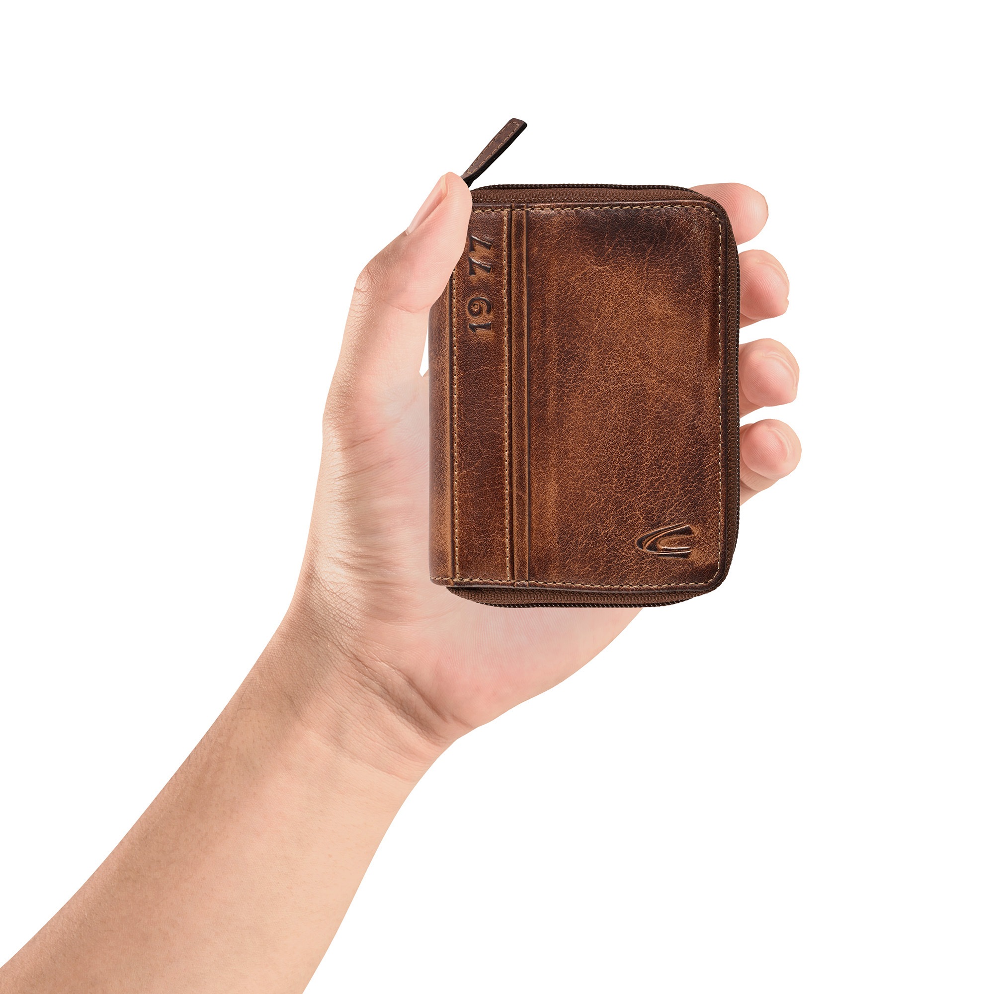 camel active Geldbörse "Melbourne" aus hochwertigem Rindsleder mit kernigen günstig online kaufen