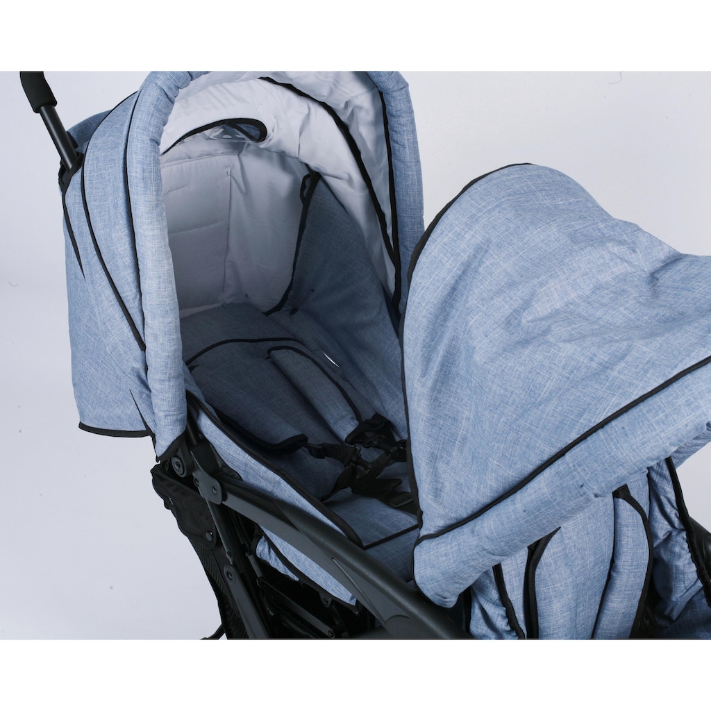 CHIC4BABY Geschwisterwagen »Duo, hellblau«