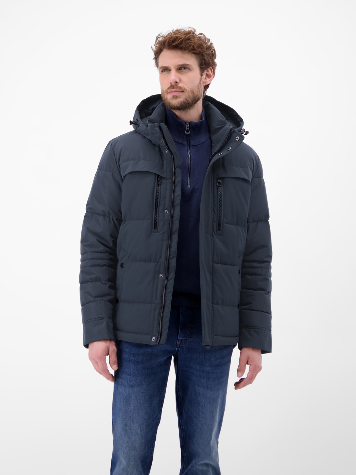 LERROS Winterjacke »LERROS Funktionale Winterjacke für Herren« mit Kapuze Wind_Atmung