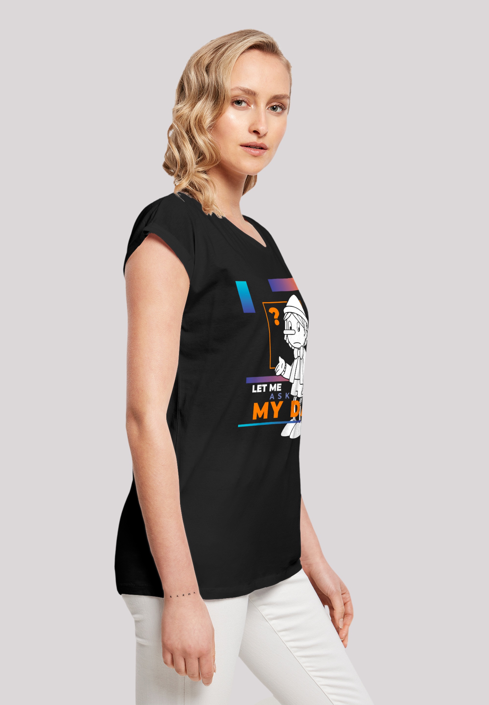 F4NT4STIC T-Shirt »Pinocchio Let Me Ask My Dad«, Retro, Heroes of Childhood, TV Serie