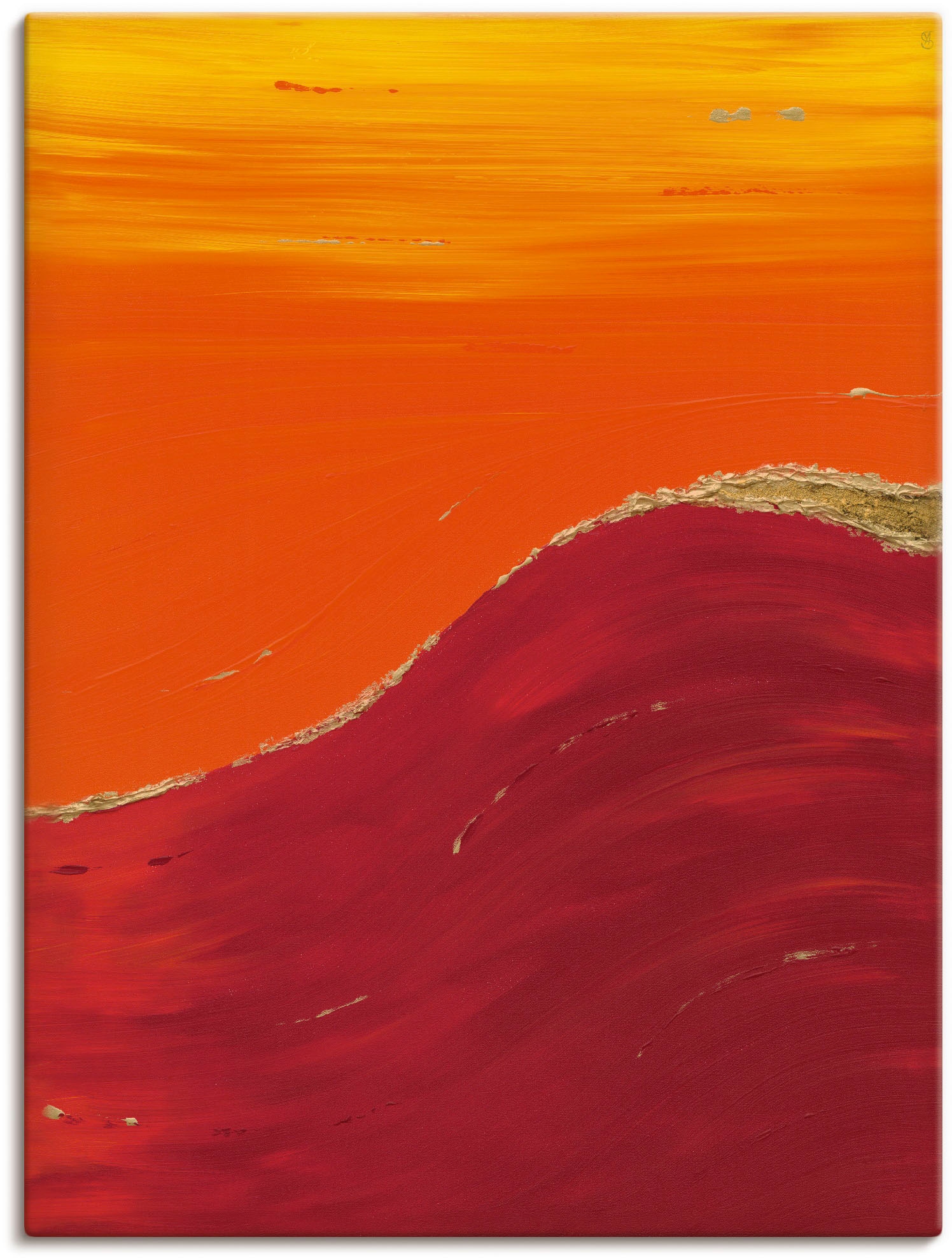 Artland Leinwandbild "Raum II" Gegenstandslos 1 Stk. tlg. als Leinwandbild, günstig online kaufen