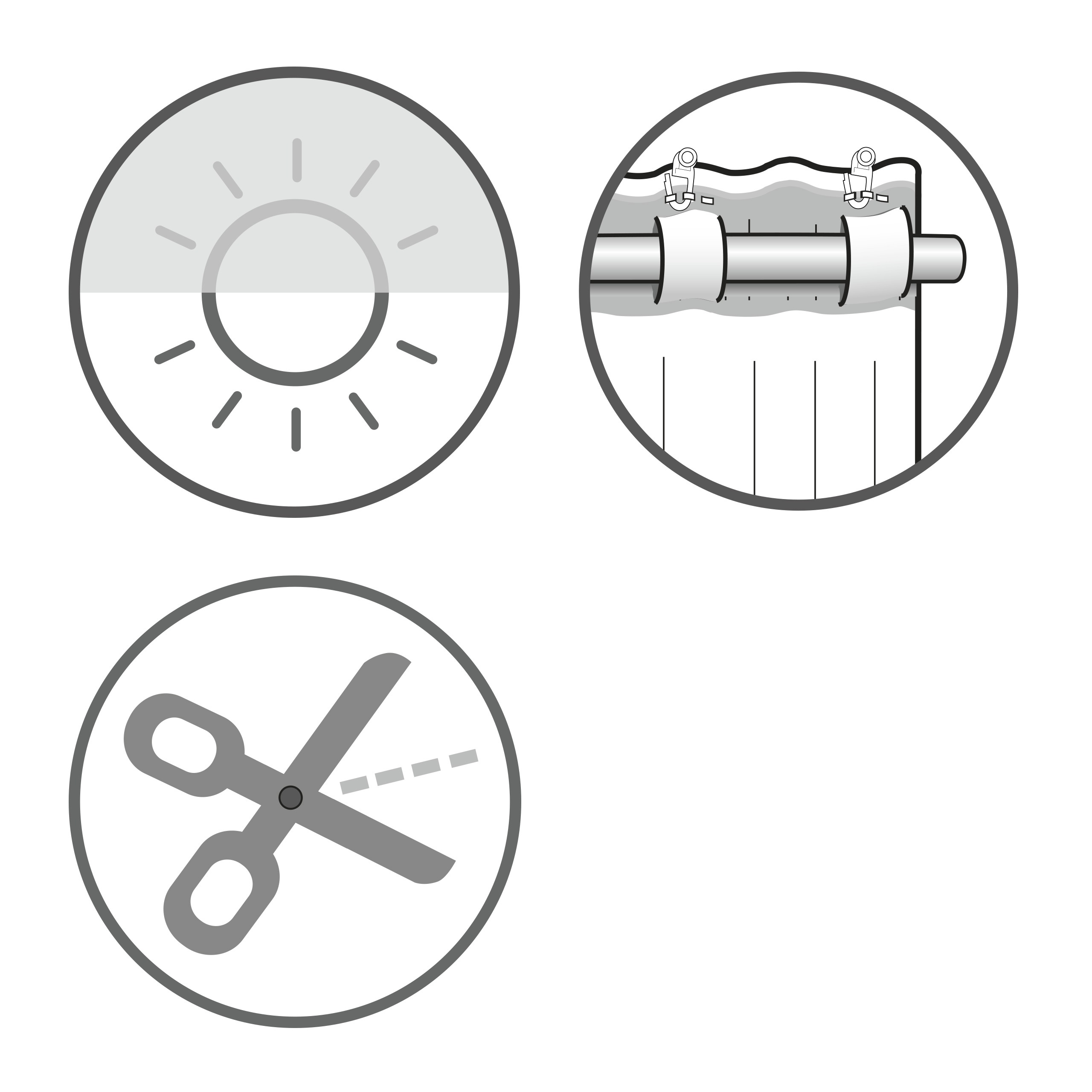 Thumbnail - Sehlbach Gardine "Schal Streifen" Schlaufen 1 Stk. tlg. mit verdeckten Schlaufen