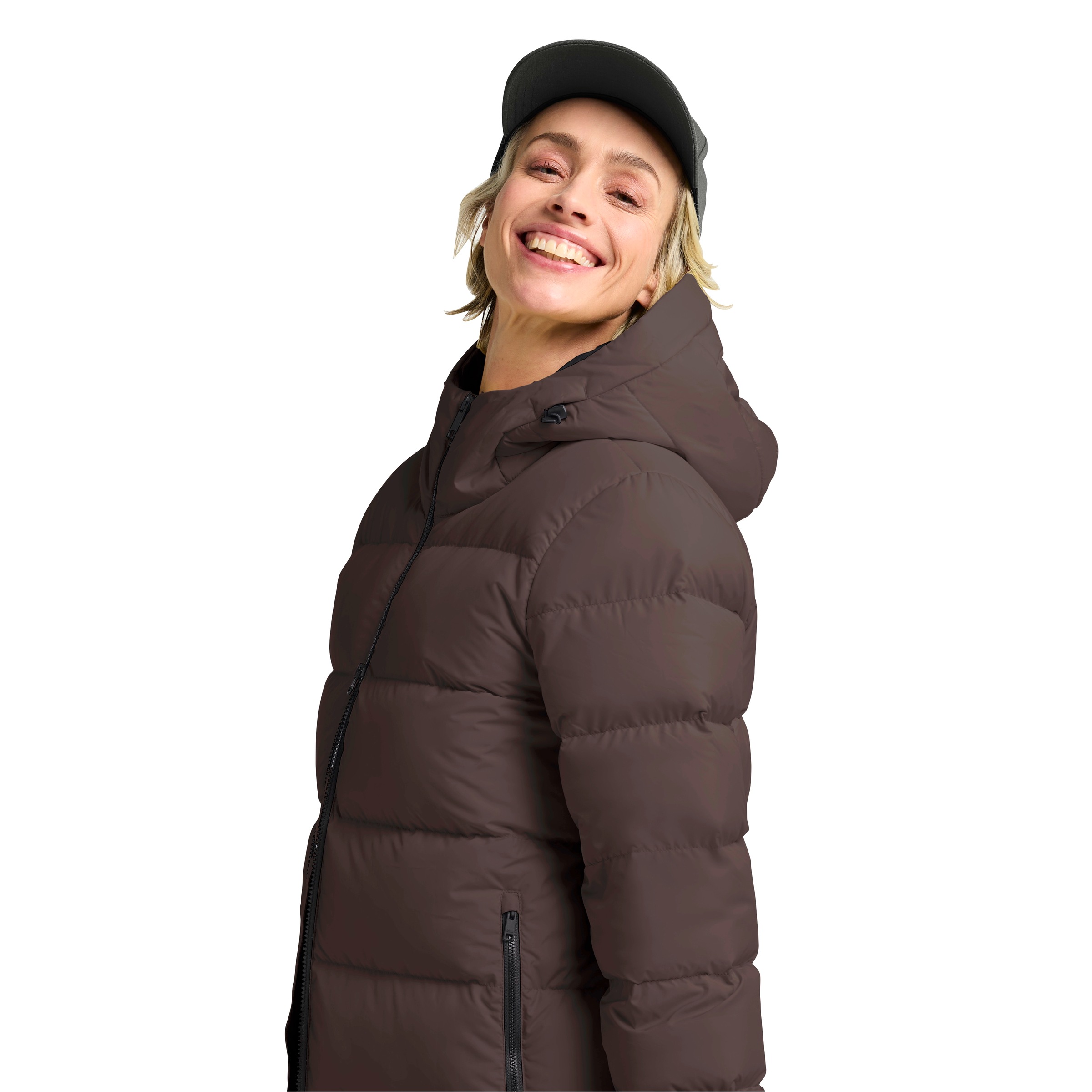 Daunenmantel JACK WOLFSKIN "FROZEN PALACE COAT W RDS", Damen, Gr. XL, peat, Obermaterial: 100% Polyester. Futter: 100% Polyester. Wattierung: 90% Entendaune, 10% Federn, hoch geschlossener Ausschnitt, Mäntel Daunenmantel, mit Entendaunen- und Federfüllung 2