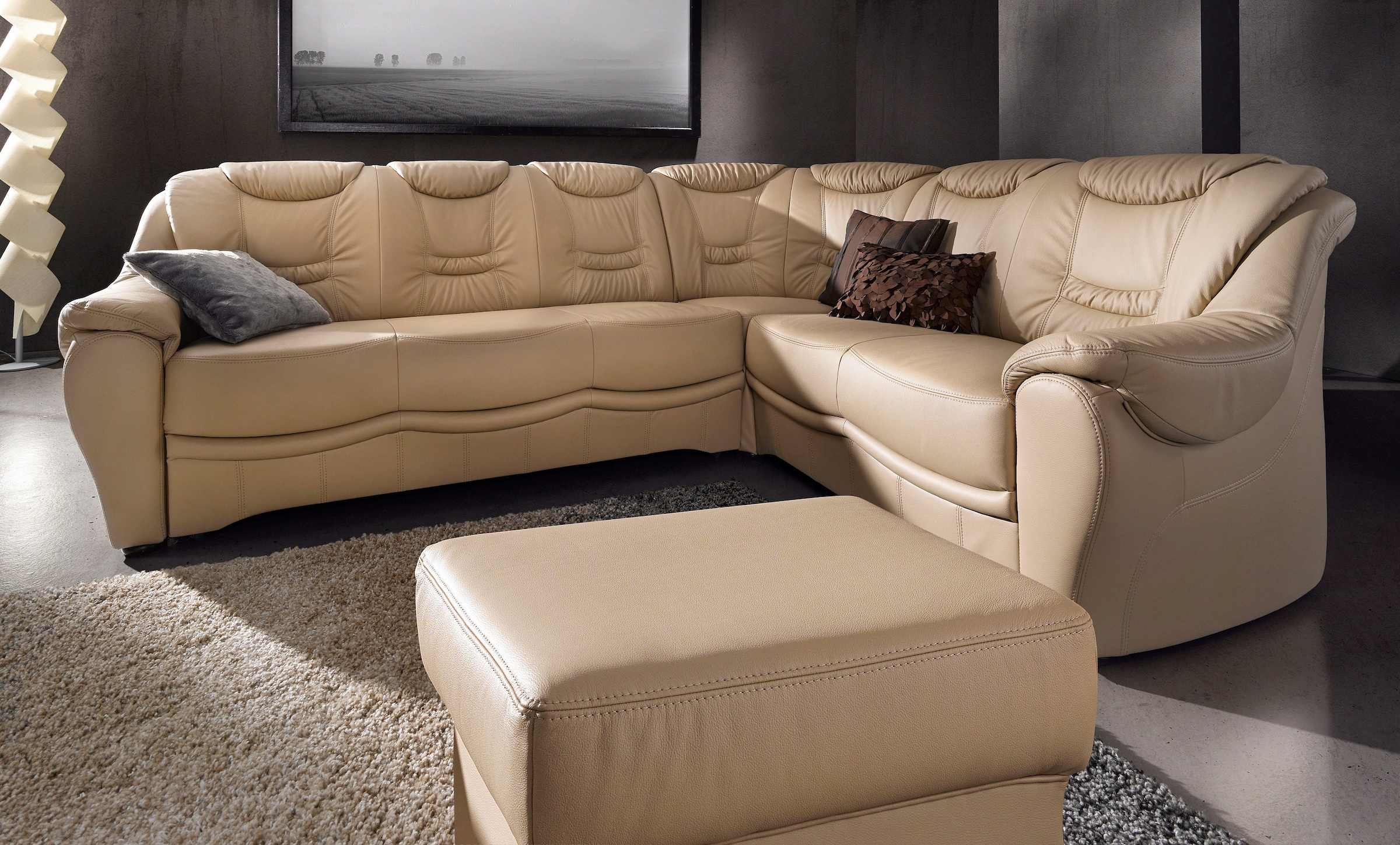 sit&more Ecksofa "Benson L-Form" wahlweise mit Schlaffunktion