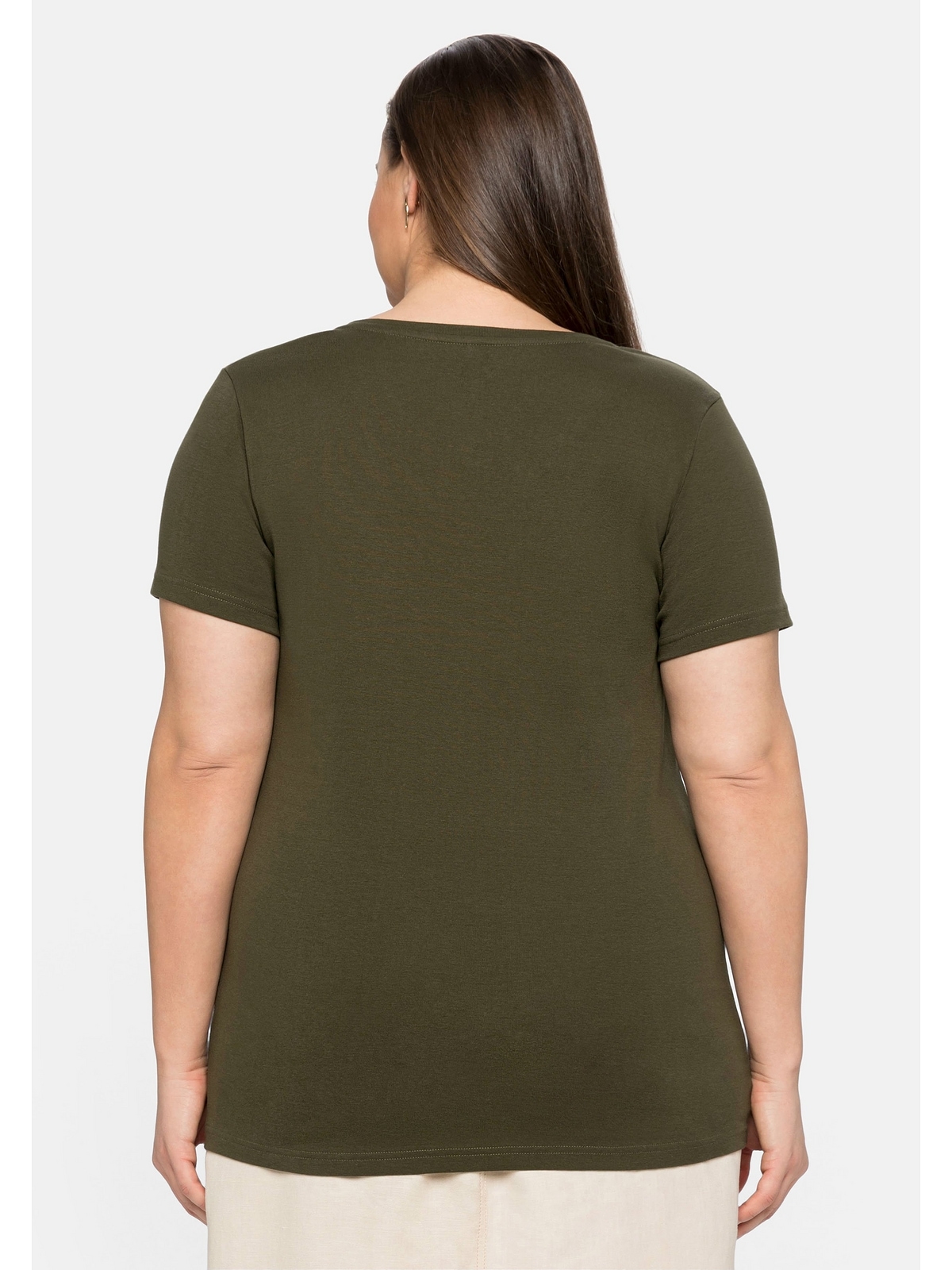 »Große BAUR T-Shirt für mit Größen«, | V-Ausschnitt Sheego bestellen
