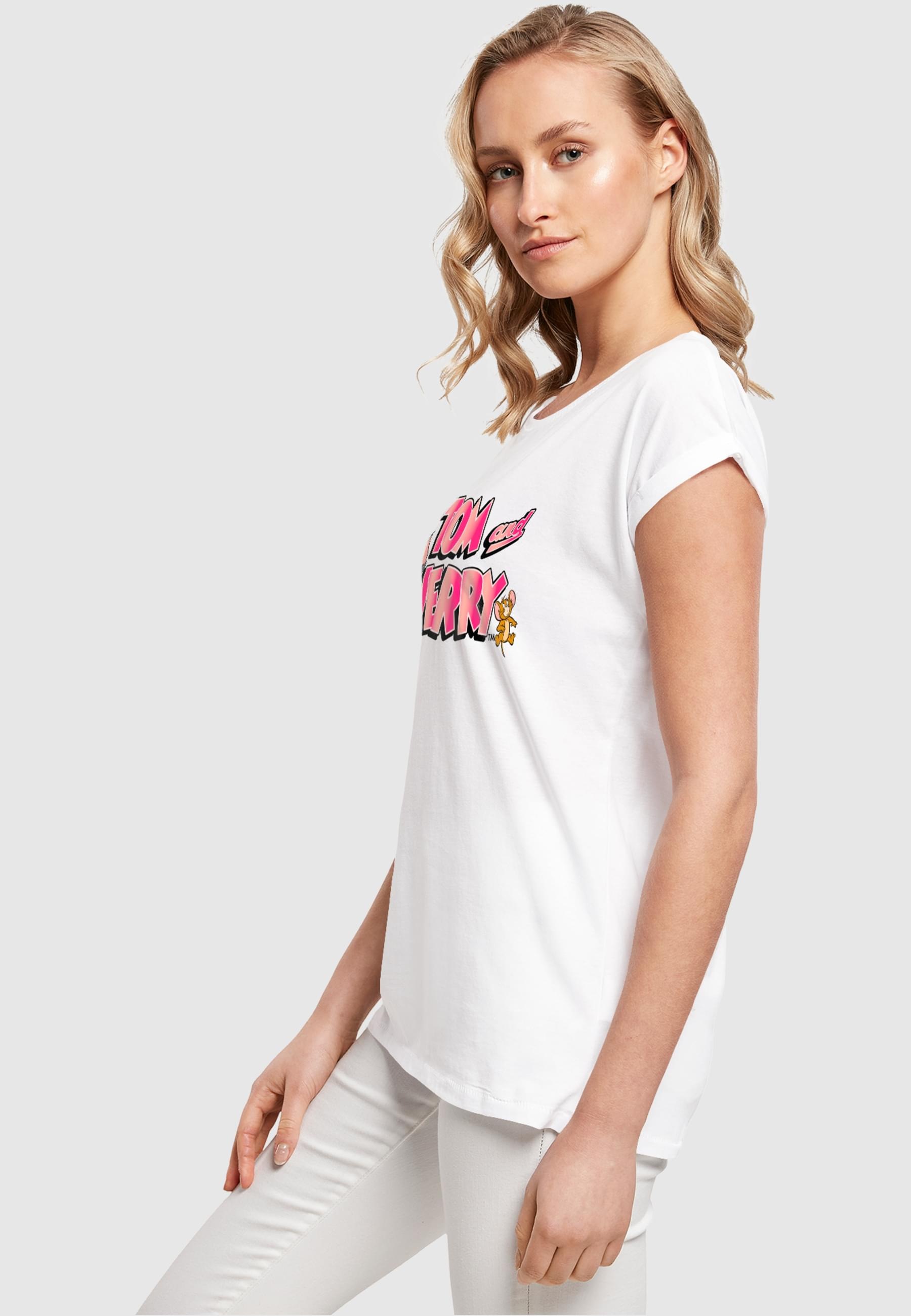 ABSOLUTE CULT T-Shirt »ABSOLUTE CULT Damen Ladies Tom and Jerry - Gradient Logo T-Shirt«, (1 tlg.)