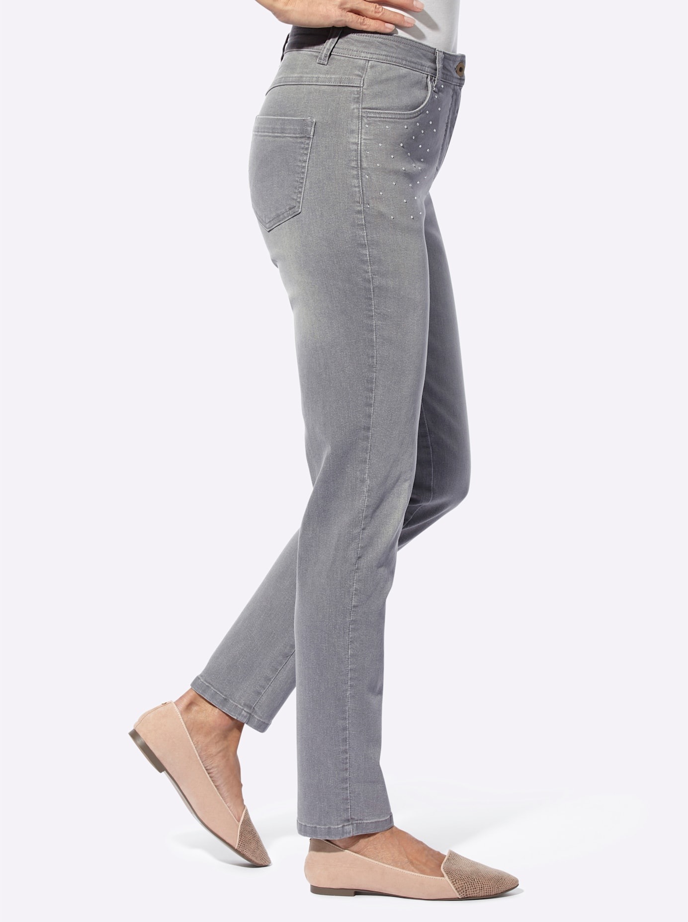 Classic Basics Women's Jeans Grey 28 Short 5