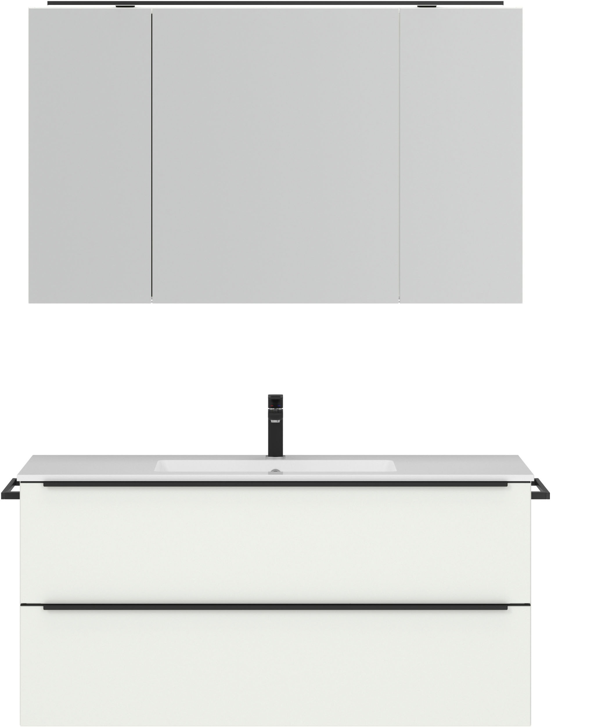 nobilia Badmöbel-Set "Levere" vormontiert, mit Soft-Close, 2 Stk. tlg. günstig online kaufen