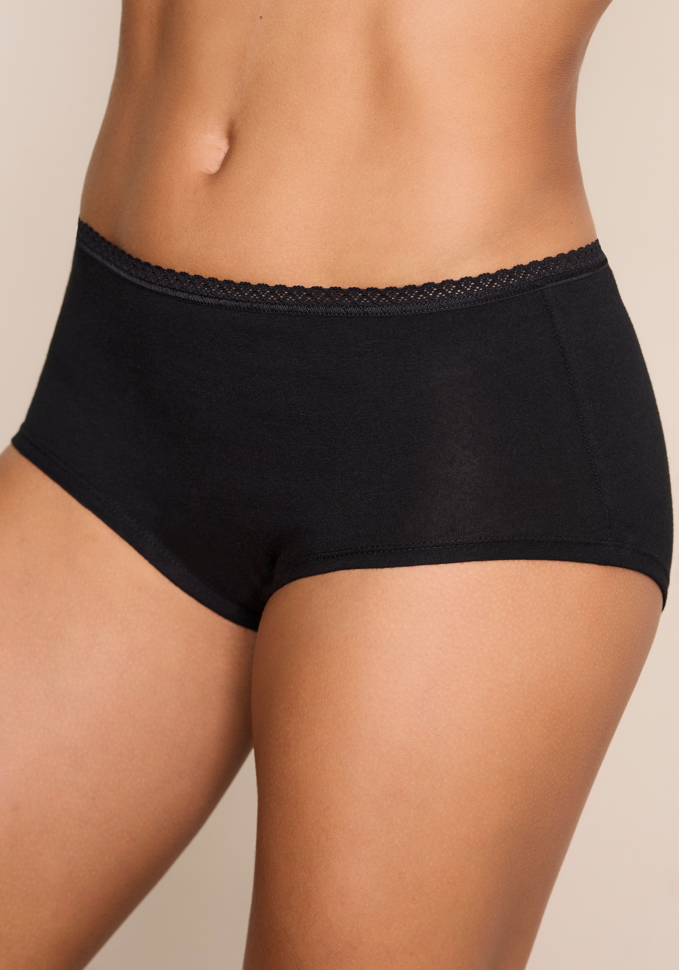 Vivance 7er-Pack, aus weicher Baumwollqualität mit feiner Spitzeneinfassung günstig online kaufen