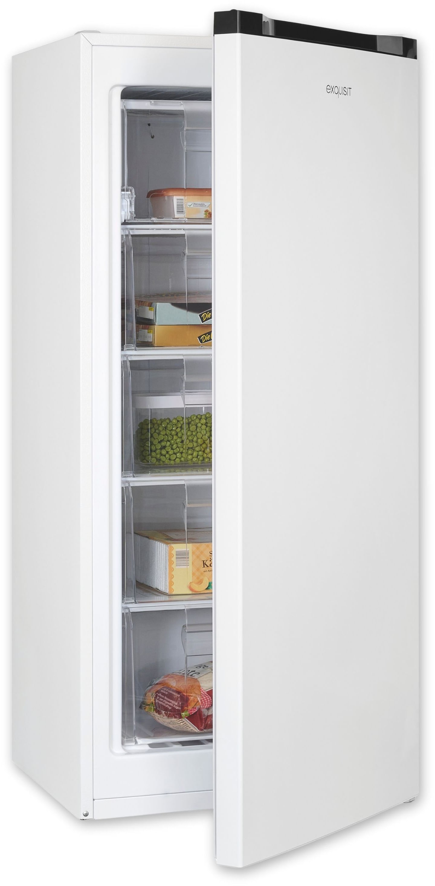 EXQUISIT Gefrierschrank "GS145-051D weiss", B:54cm H:125,9cm T:55cm, silber, Gefrierschränke