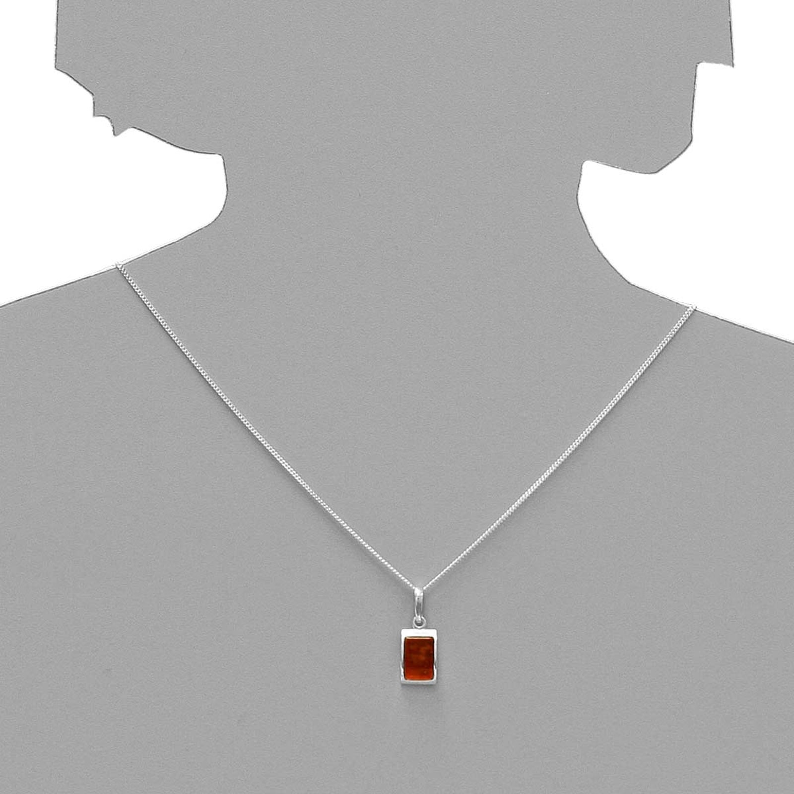 OSTSEE-SCHMUCK Kette mit Anhänger »- Stefania - Silber 925/000 - Bernstein«