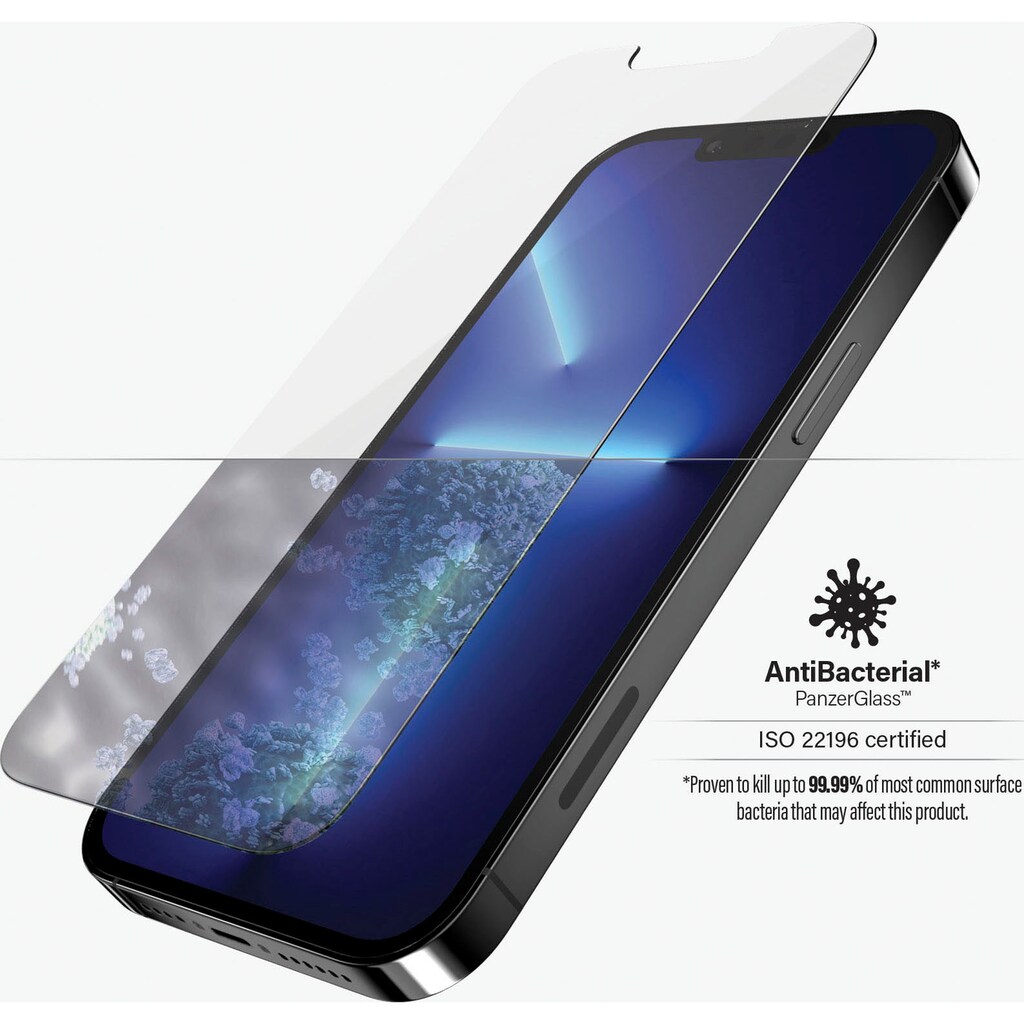 PanzerGlass Displayschutzfolie »PanzerGlass Standard Fit (Antibakeriell) für iPhone 13 Pro Max«